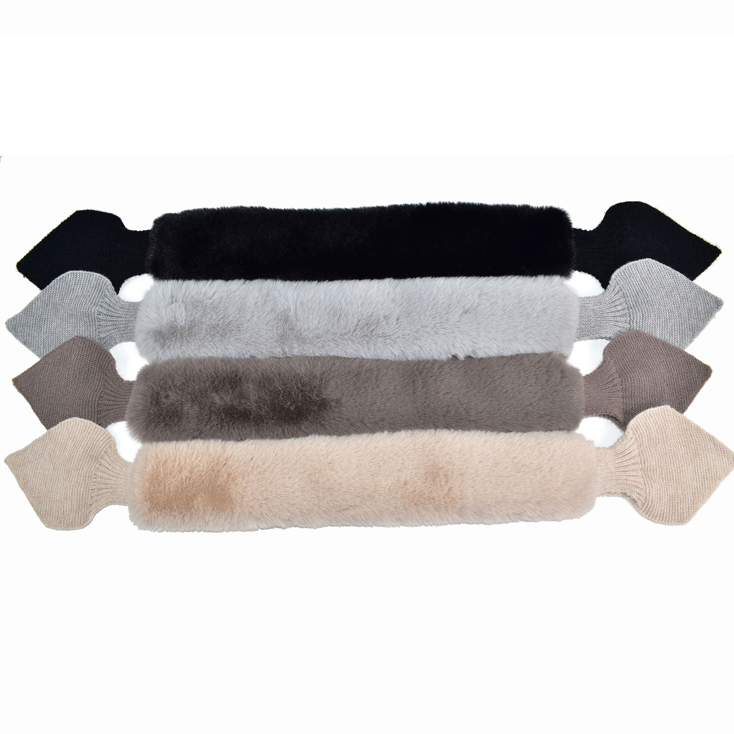 【ベージュ終了】ニット＆ファーティペット - 画像2