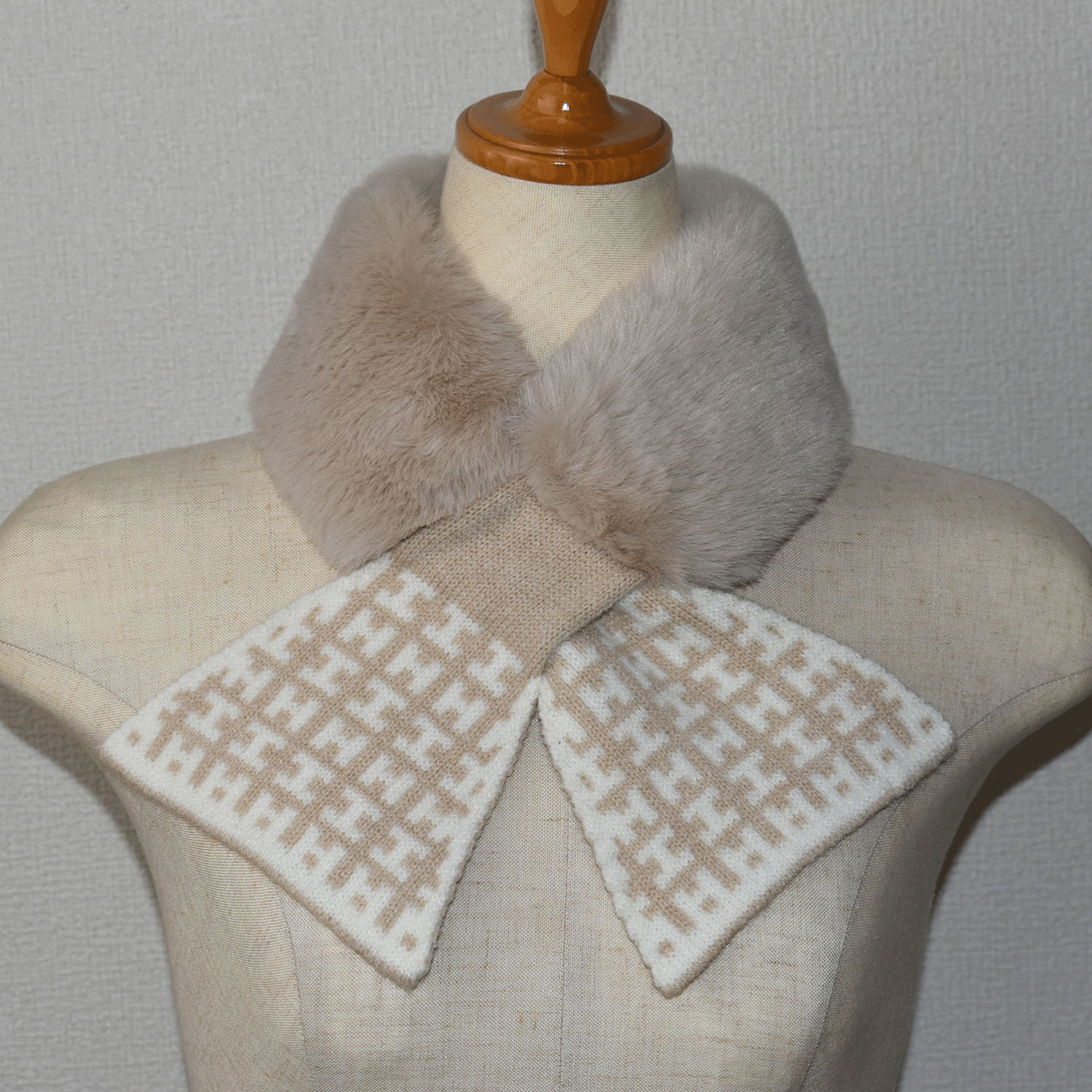 パターン柄ニット＆ファーティペット - 画像11