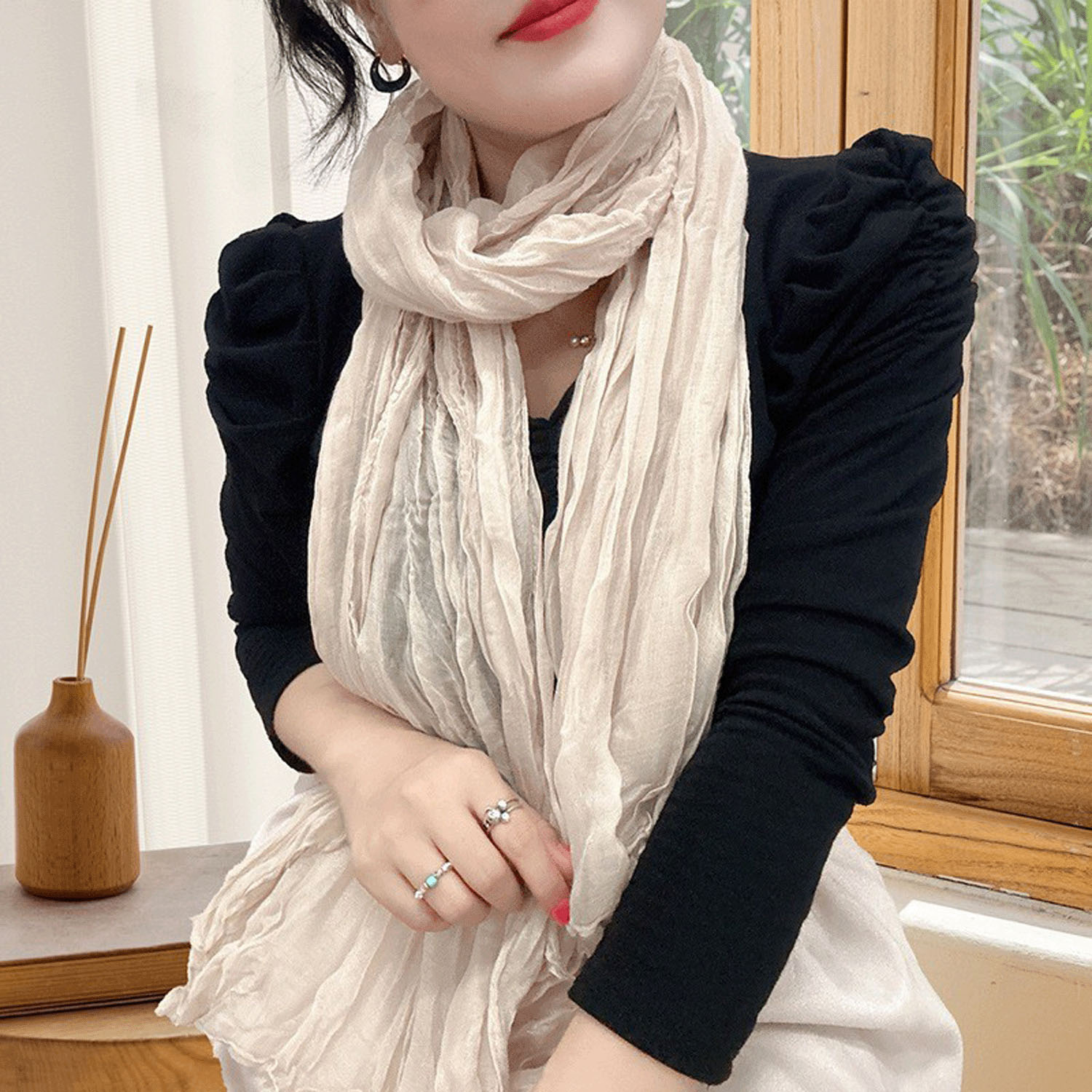 クシュクシュカラーストール - 画像5