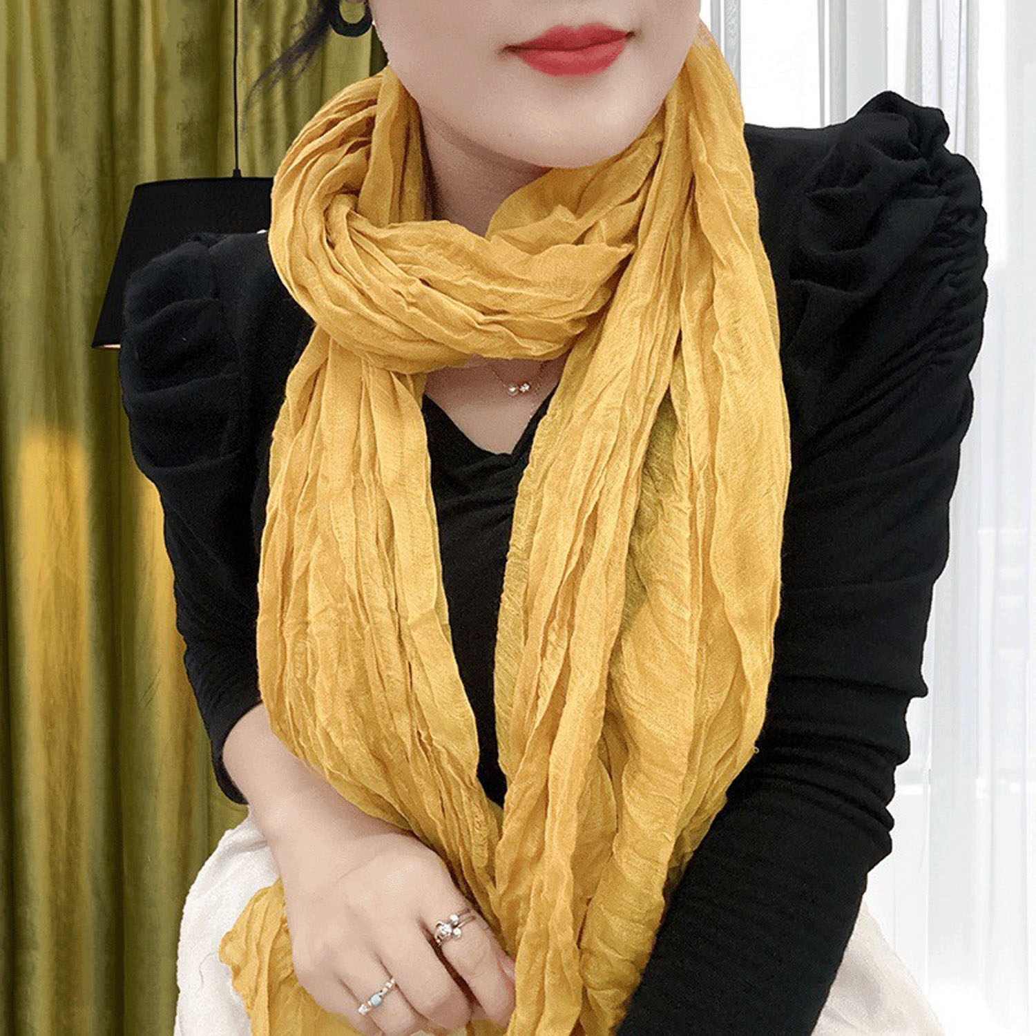 クシュクシュカラーストール - 画像8