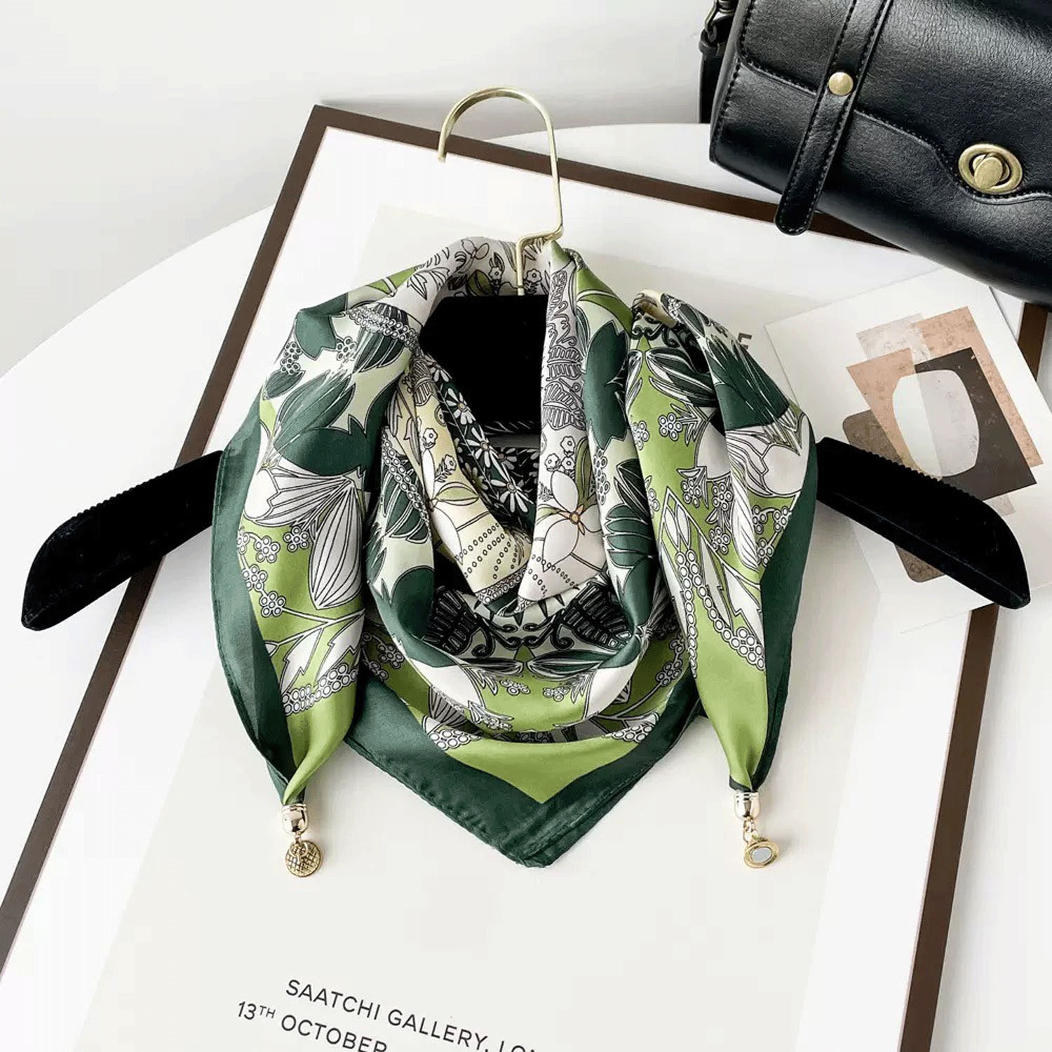 マグネットスカーフ マルチプリント ゴールド金具 - 画像20