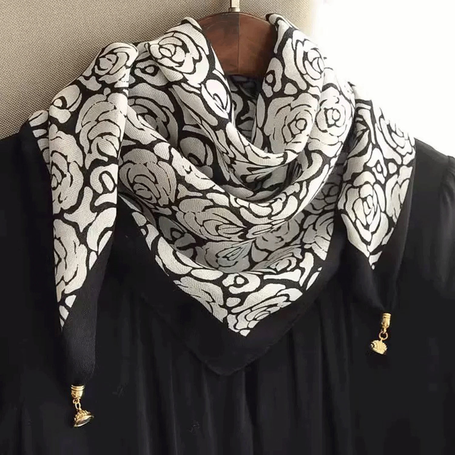 マグネットスカーフ マルチプリント ゴールド金具 - 画像22