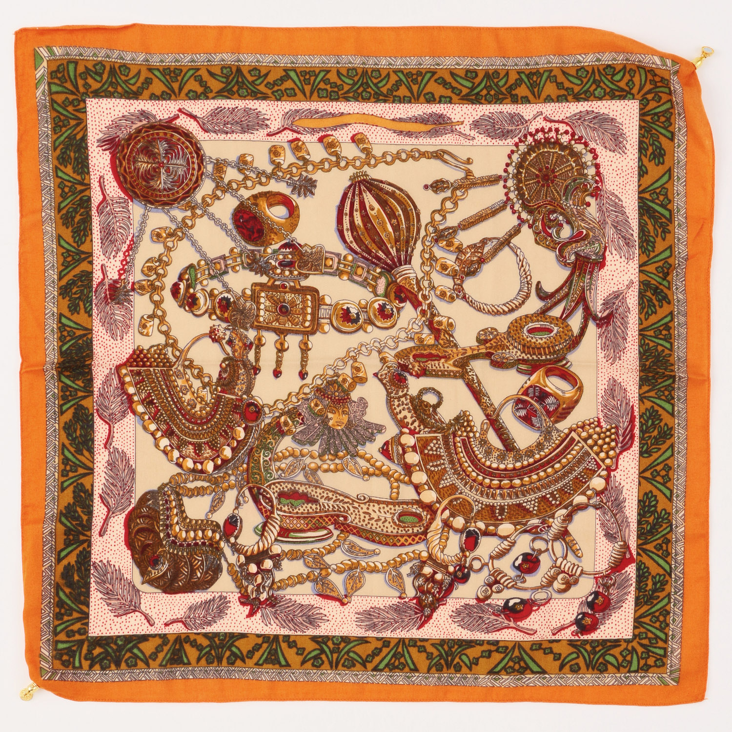 マグネットスカーフ マルチプリント ゴールド金具 - 画像9