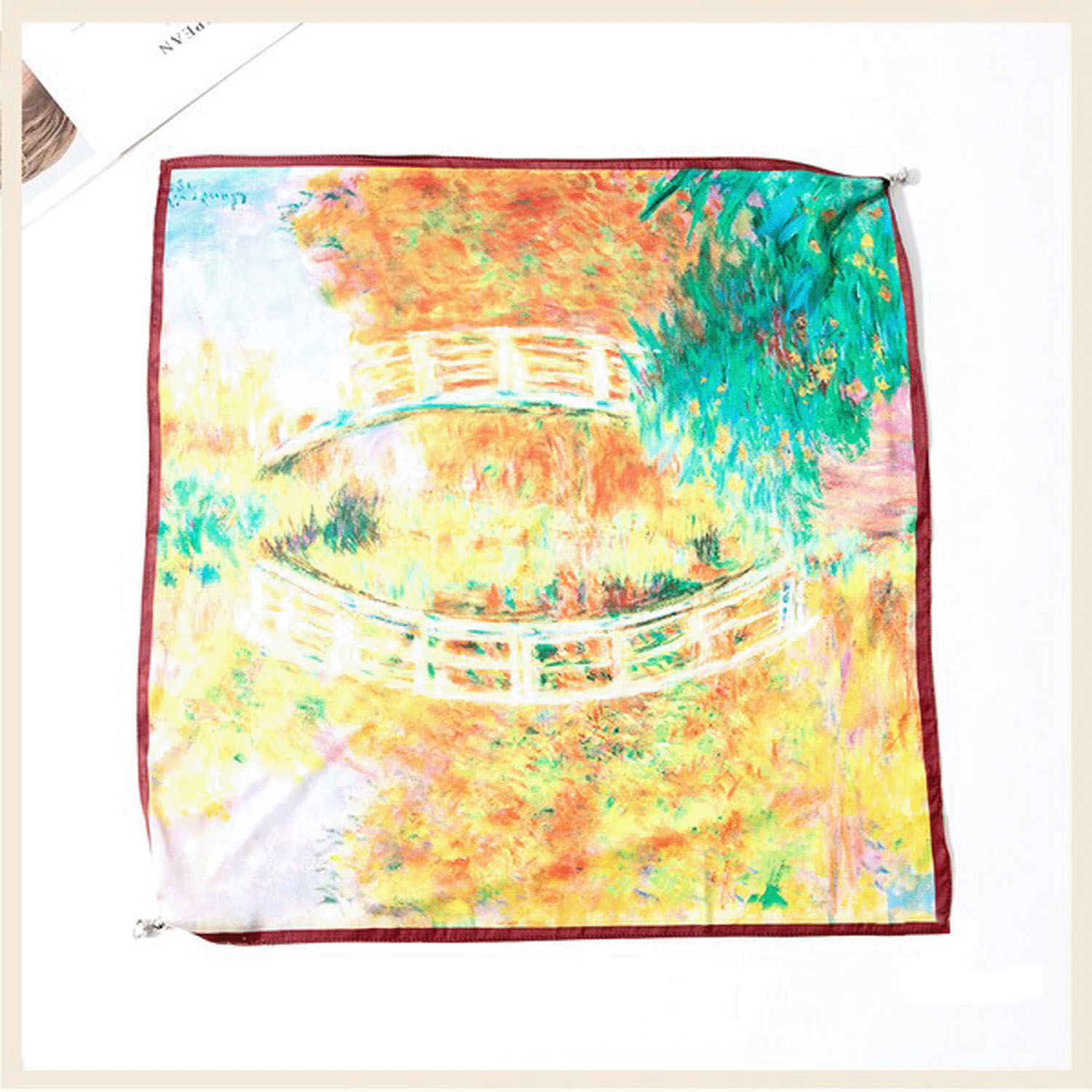 【12，15，43，60終了】マグネット付きスカーフ マルチプリント シルバー金具 - 画像11