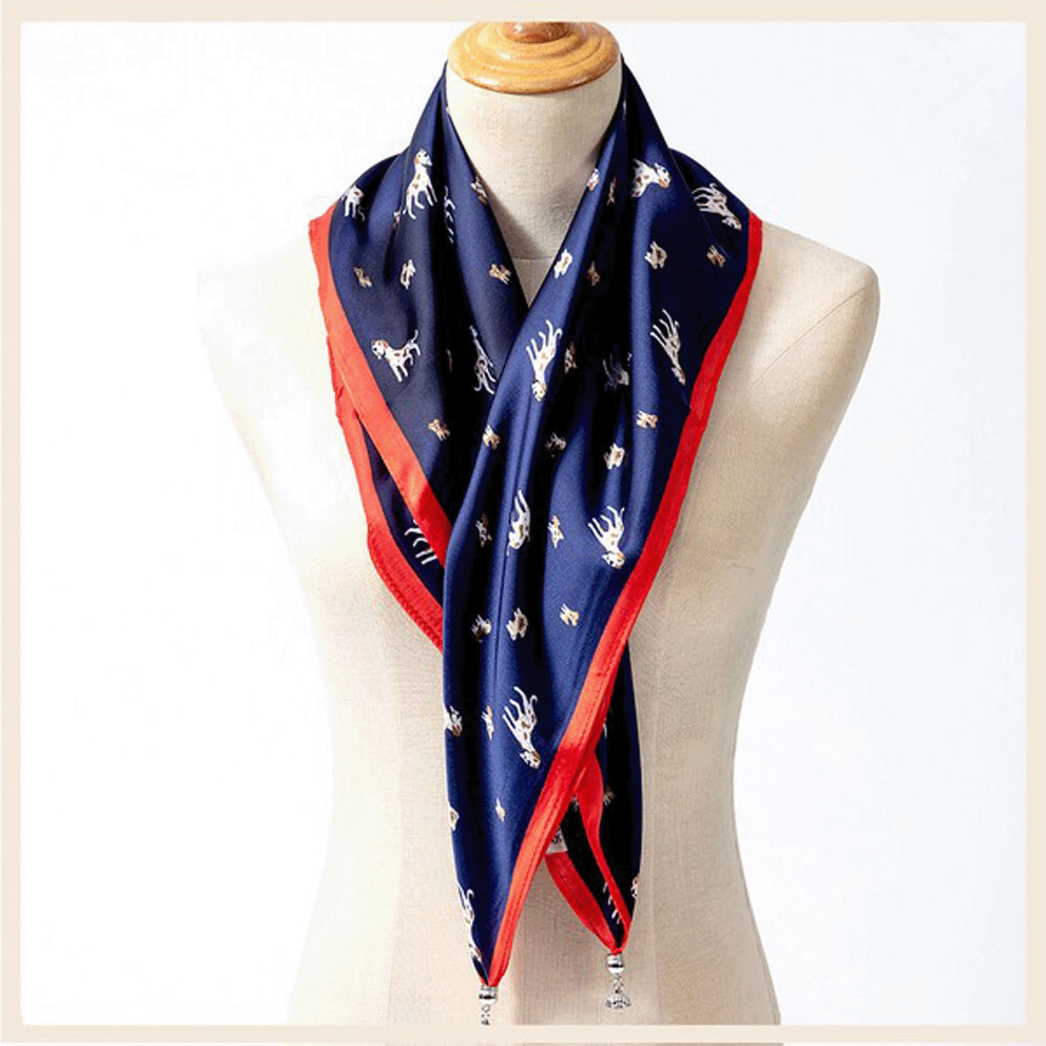 【12，15，43，60終了】マグネット付きスカーフ マルチプリント シルバー金具 - 画像16