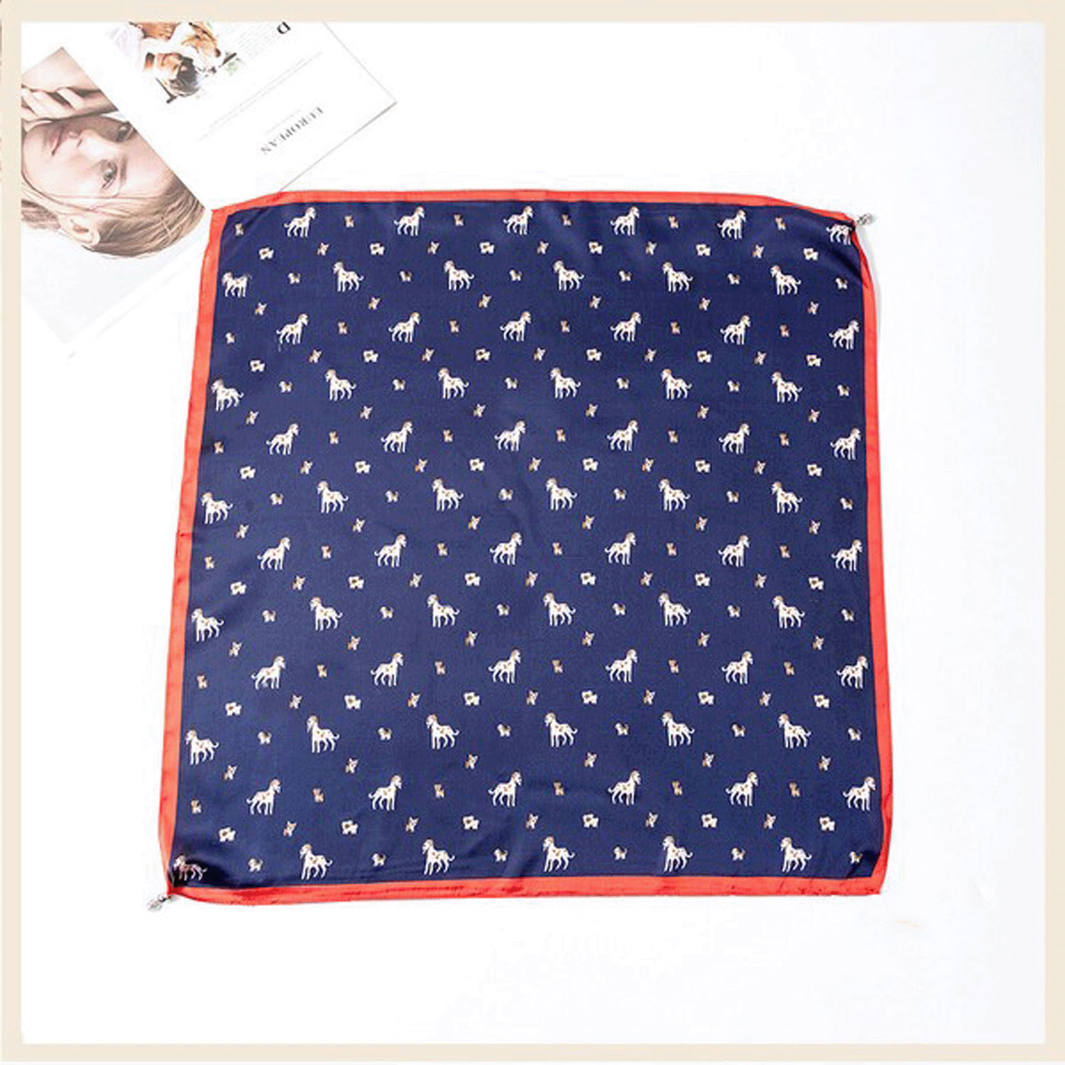 【12，15，43，60終了】マグネット付きスカーフ マルチプリント シルバー金具 - 画像17