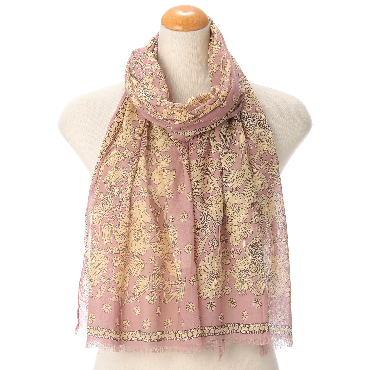 インド製アラベスク調ストール - 画像2