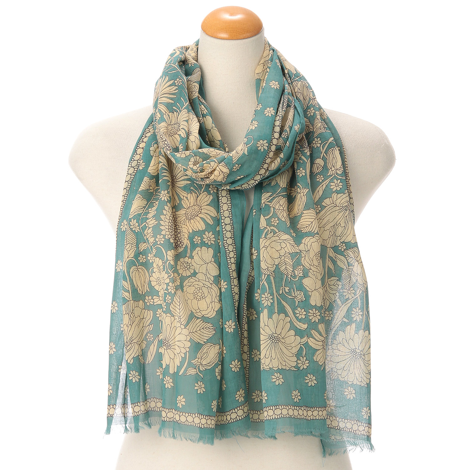 インド製アラベスク調ストール - 画像1