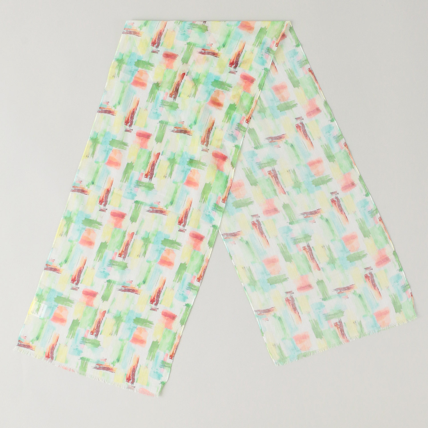 インド製 コットンストール 手書きチェック - 画像3