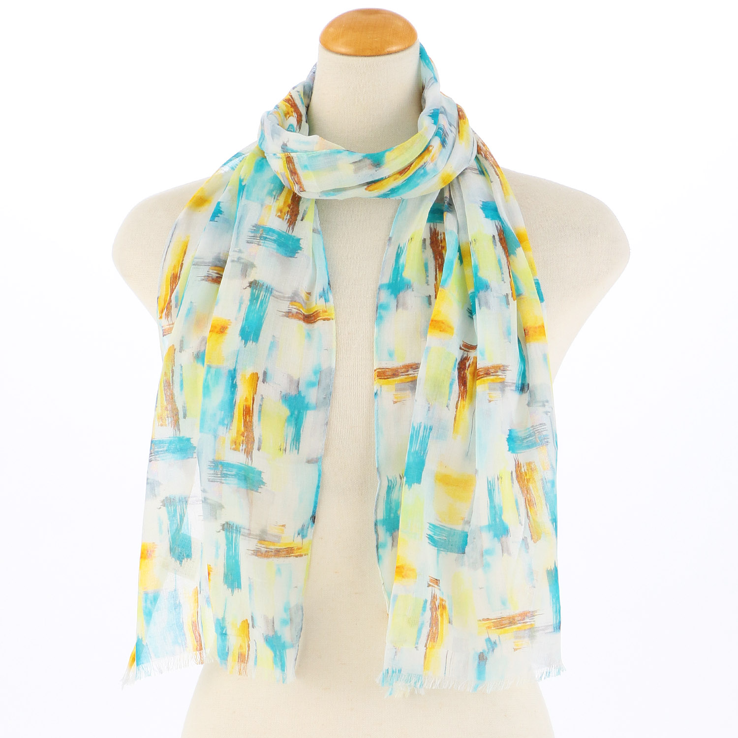 インド製 コットンストール 手書きチェック