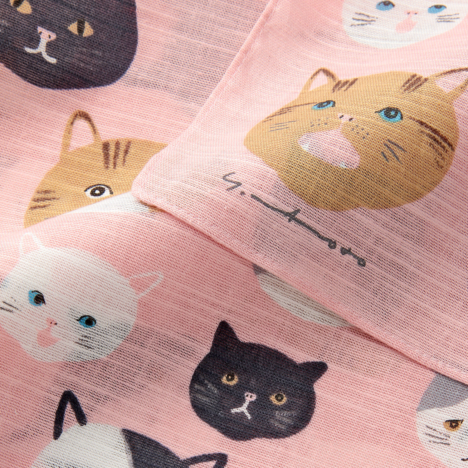 日本製 マツモトヨーコ 綿スラブハンカチスカーフ 50×50 - 画像13