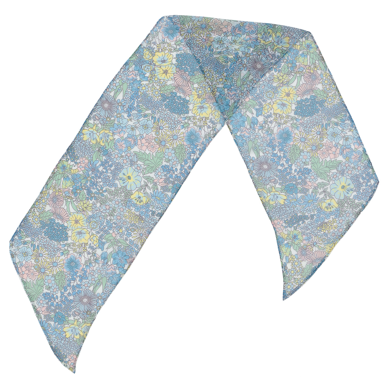 小花柄剣先ストール - 画像4