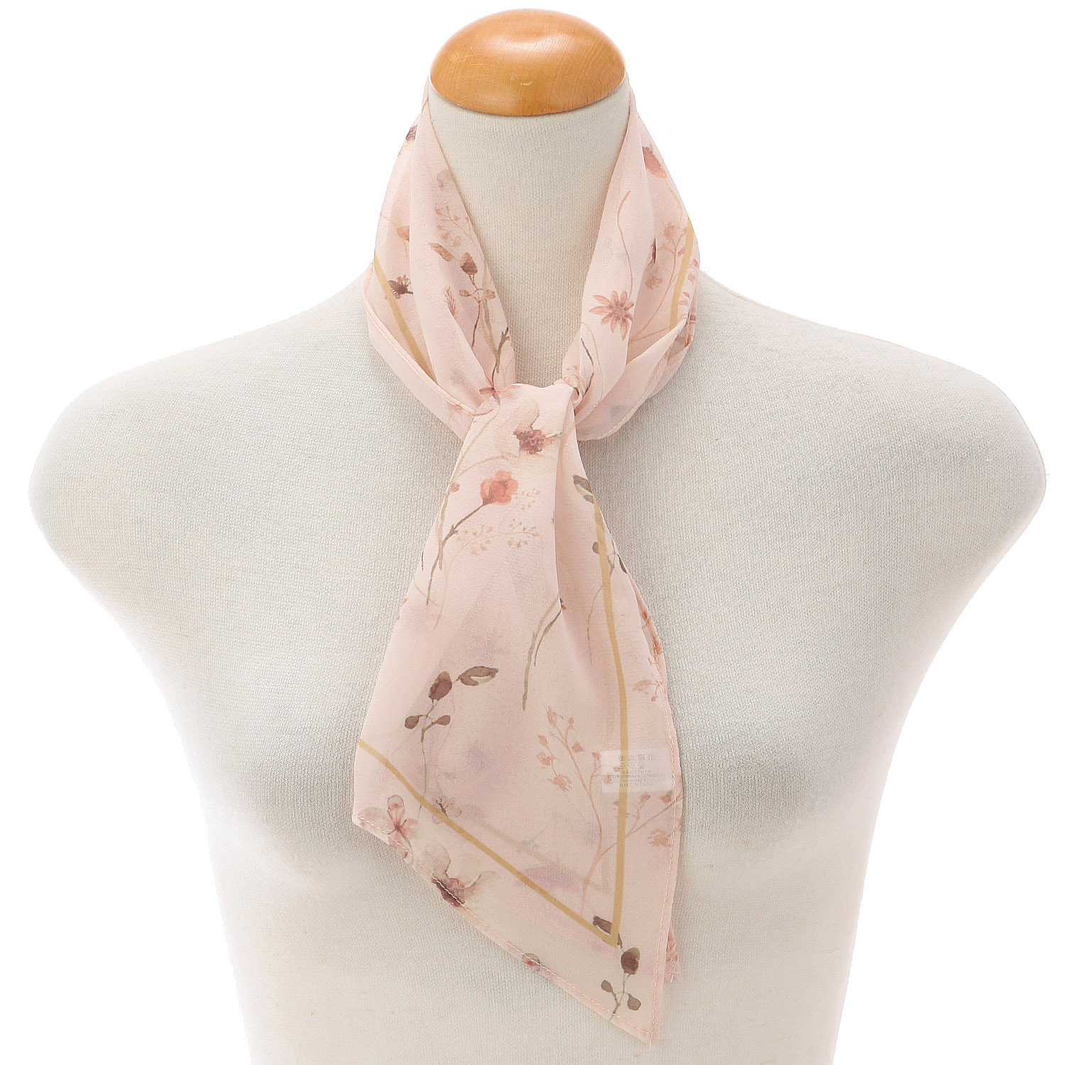 接触冷感フラワー剣先ストール - 画像2