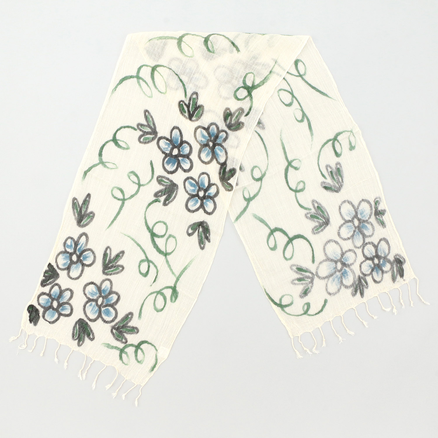 【07終了】インド製 手描き風ストール カラー - 画像17