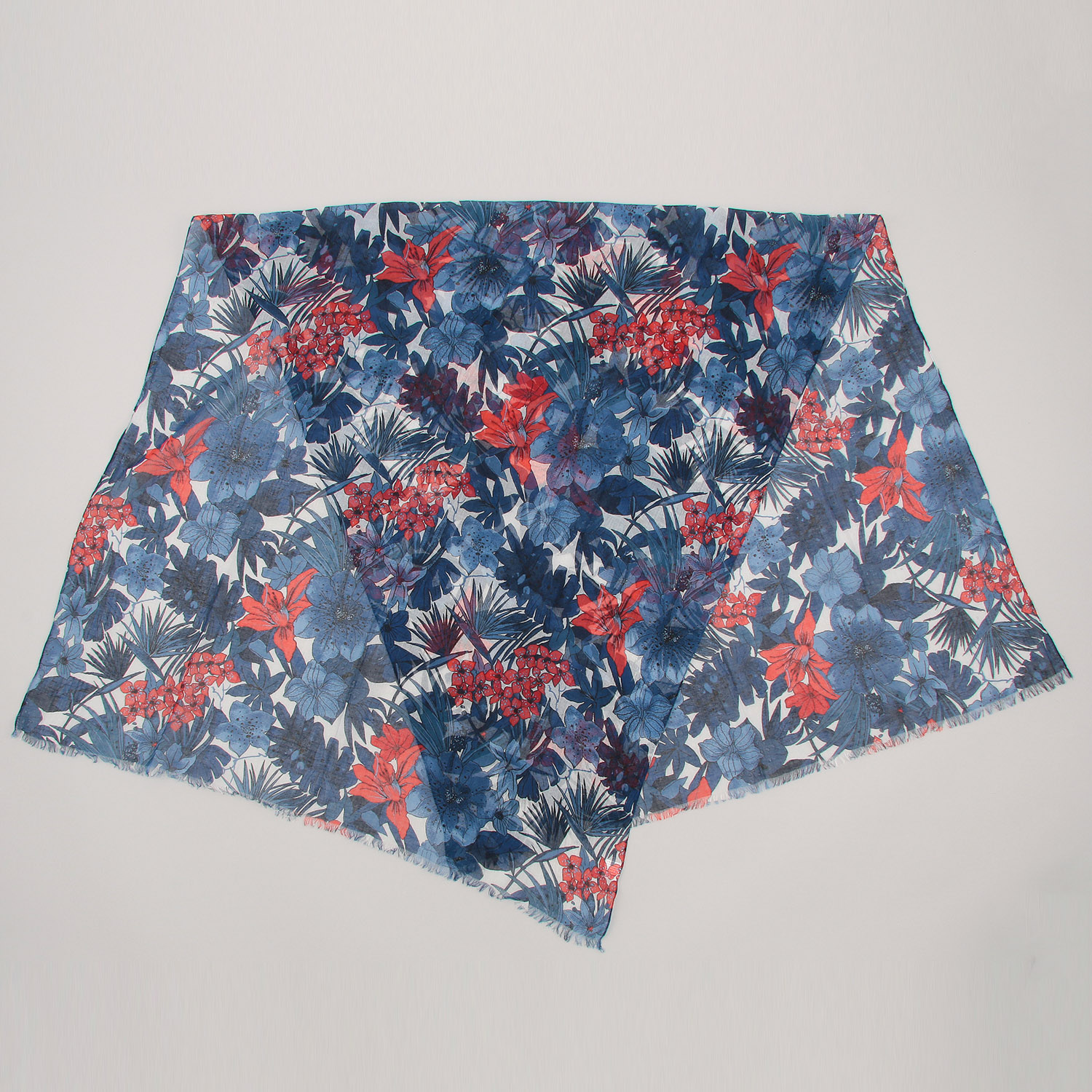 インド製 コットンガーゼ調大判ストール - 画像3