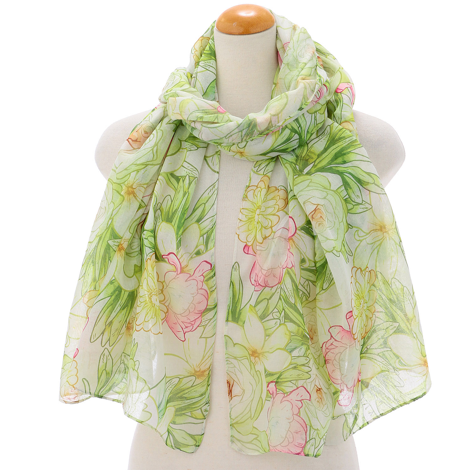 花柄プリントストール - 画像7