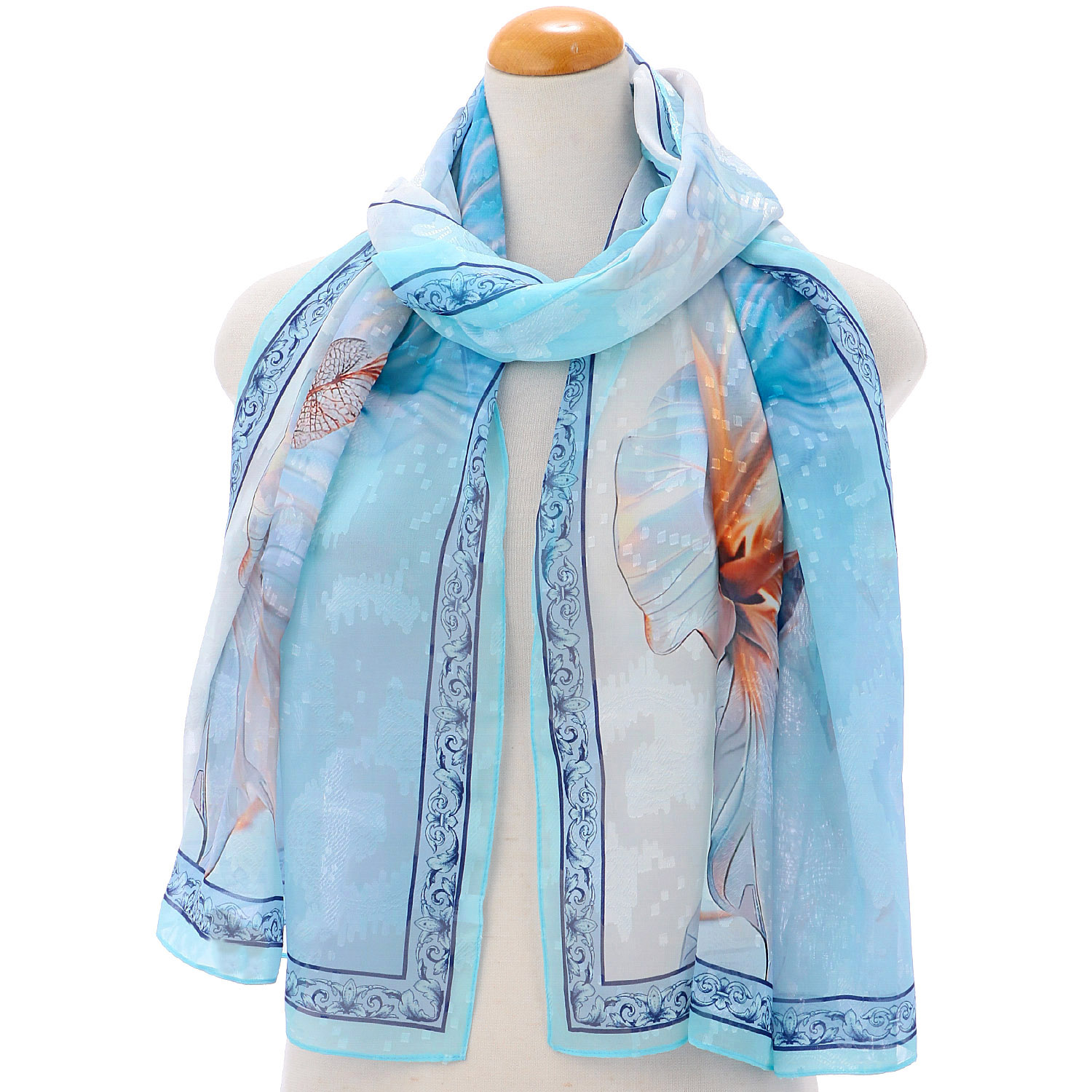 シルキータッチプリントストール - 画像8