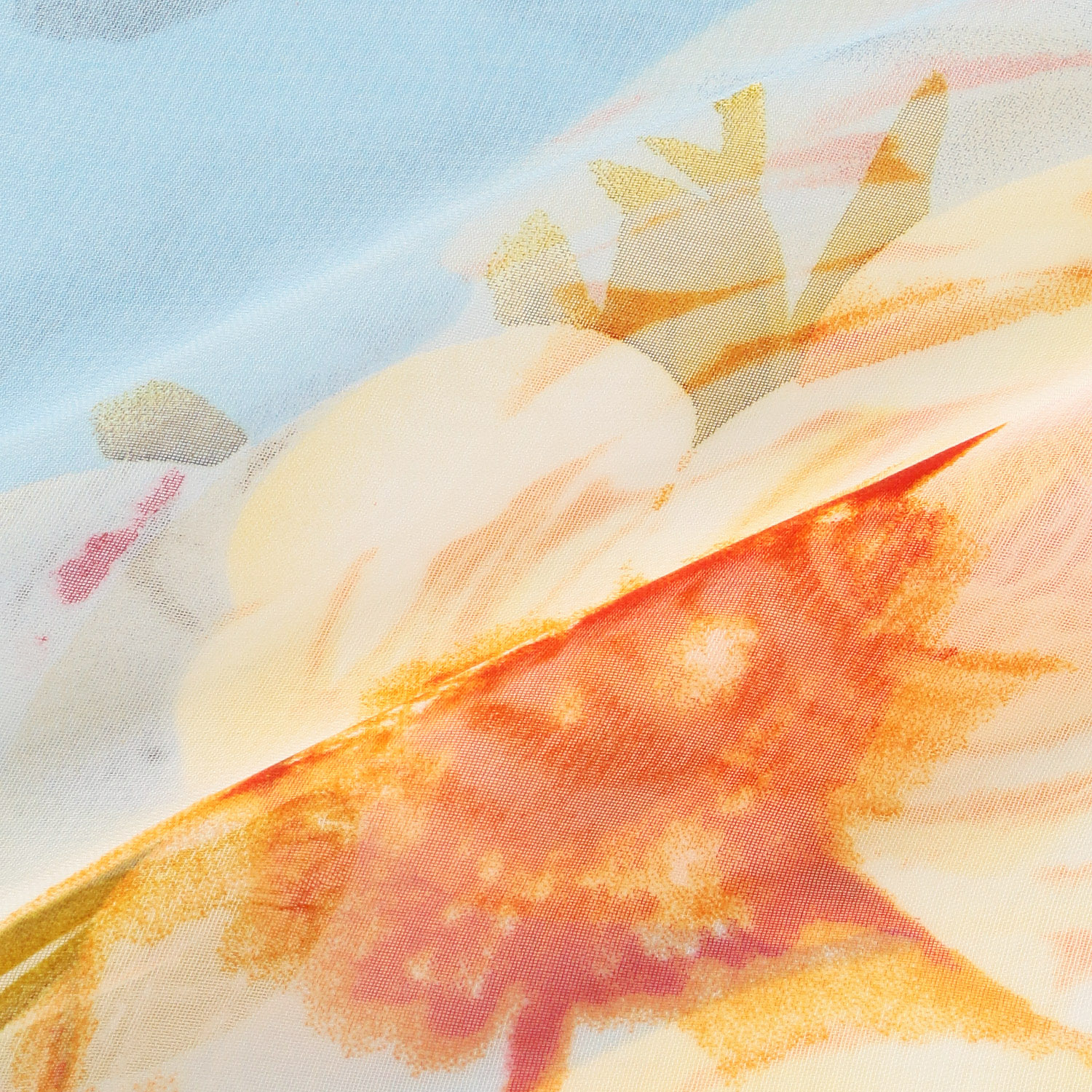 花柄シフォンプリントストール - 画像6