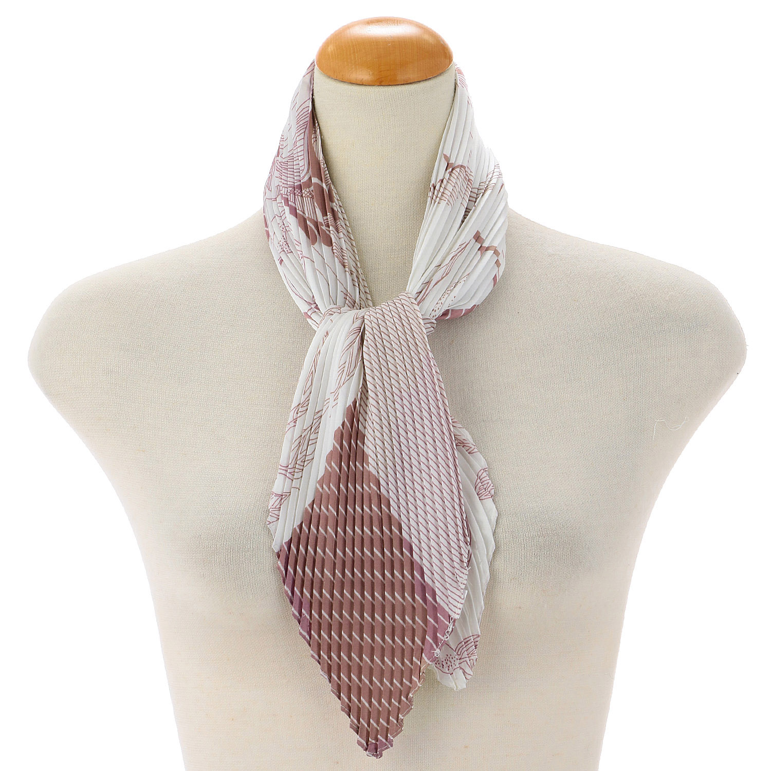 プリーツスカーフ リースストライプ - 画像2