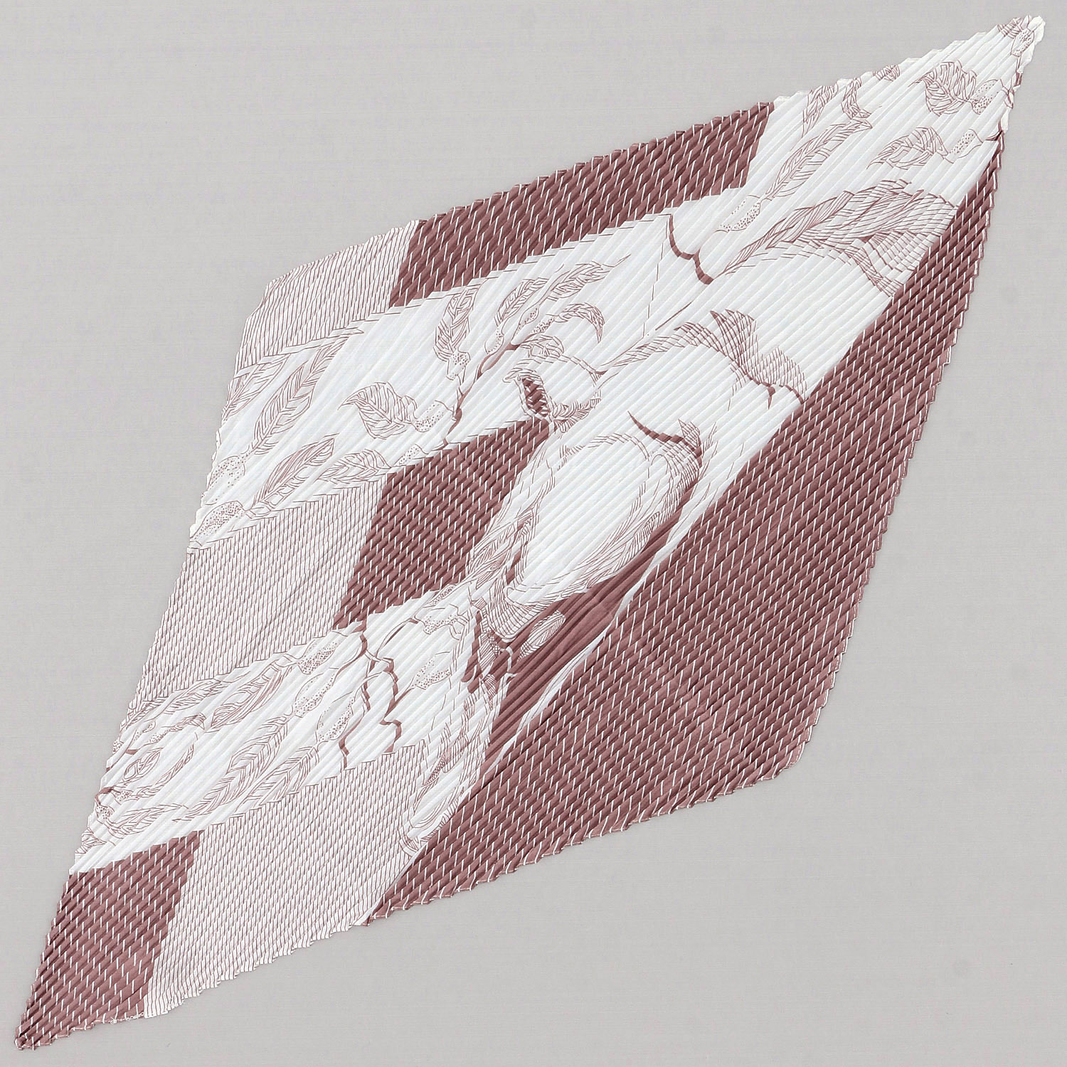 プリーツスカーフ リースストライプ - 画像3