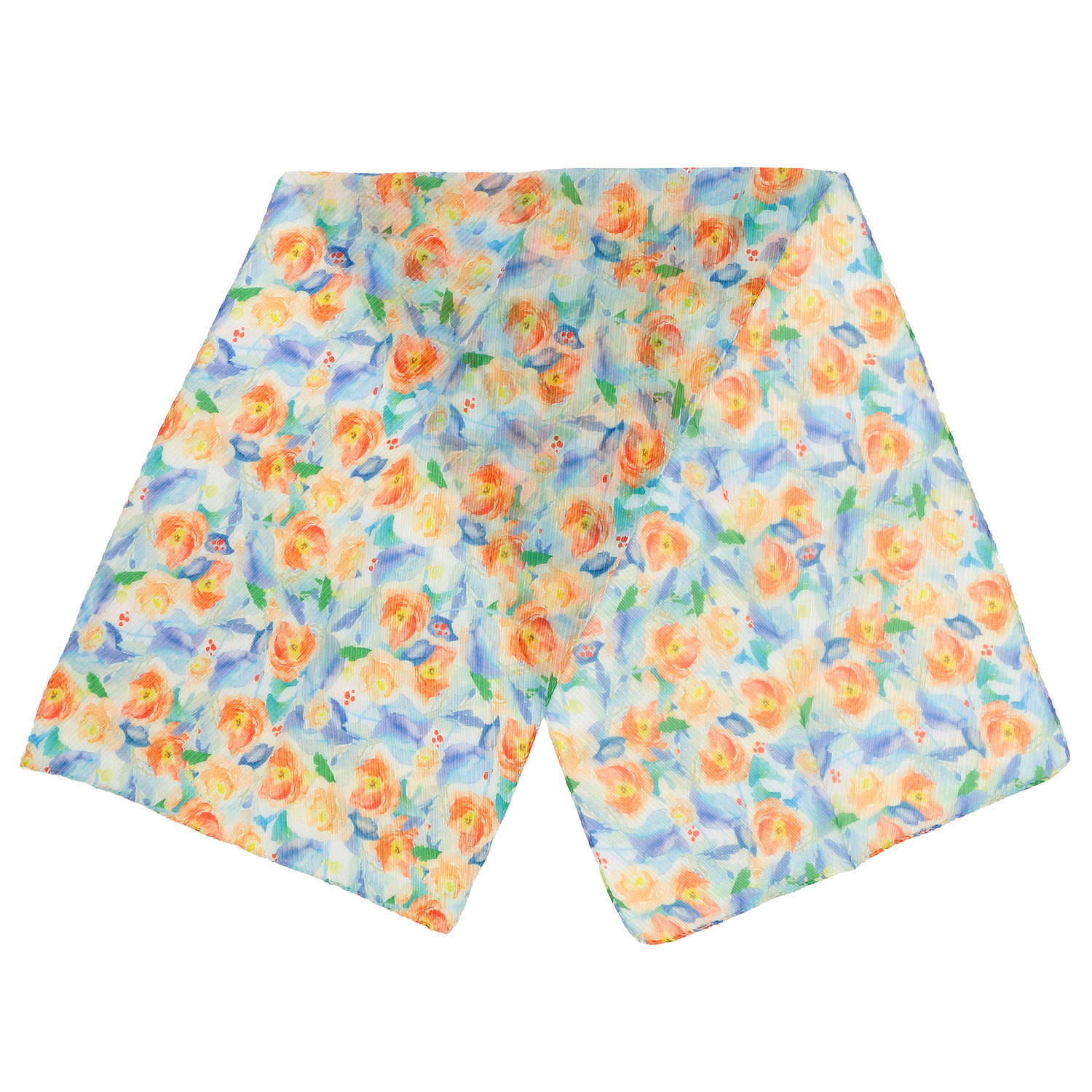 水彩フラワープリーツストール - 画像4