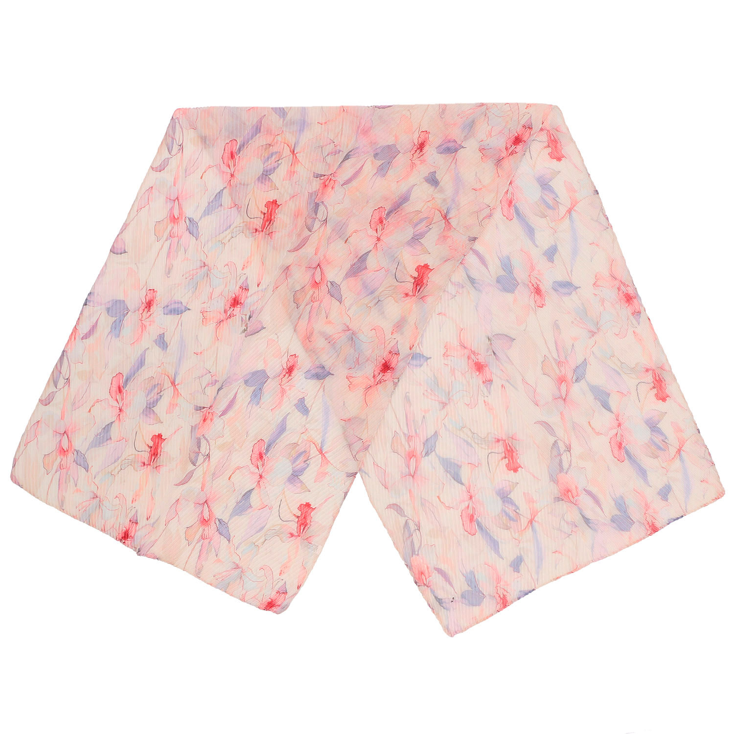 花柄プリーツストール - 画像2