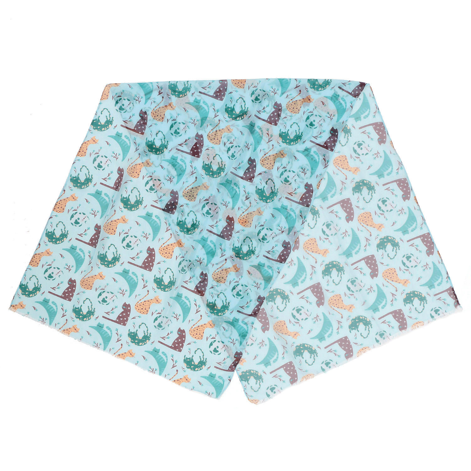 ネコ柄プリントストール - 画像7