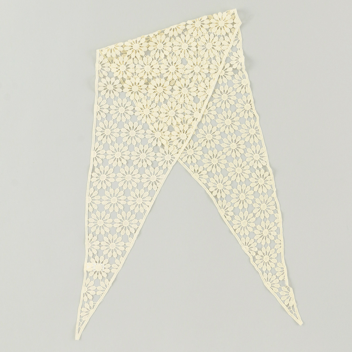 コットン刺繍三角レースストール フラワー - 画像5