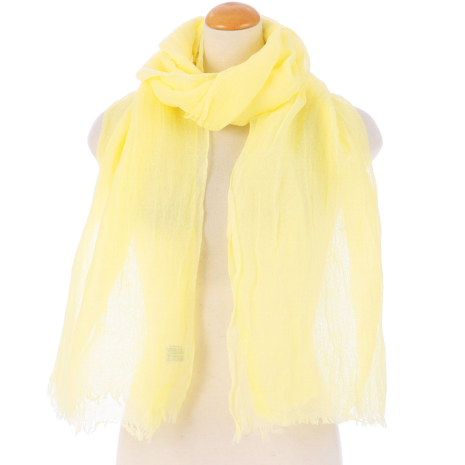 綿麻無地ストール - 画像3