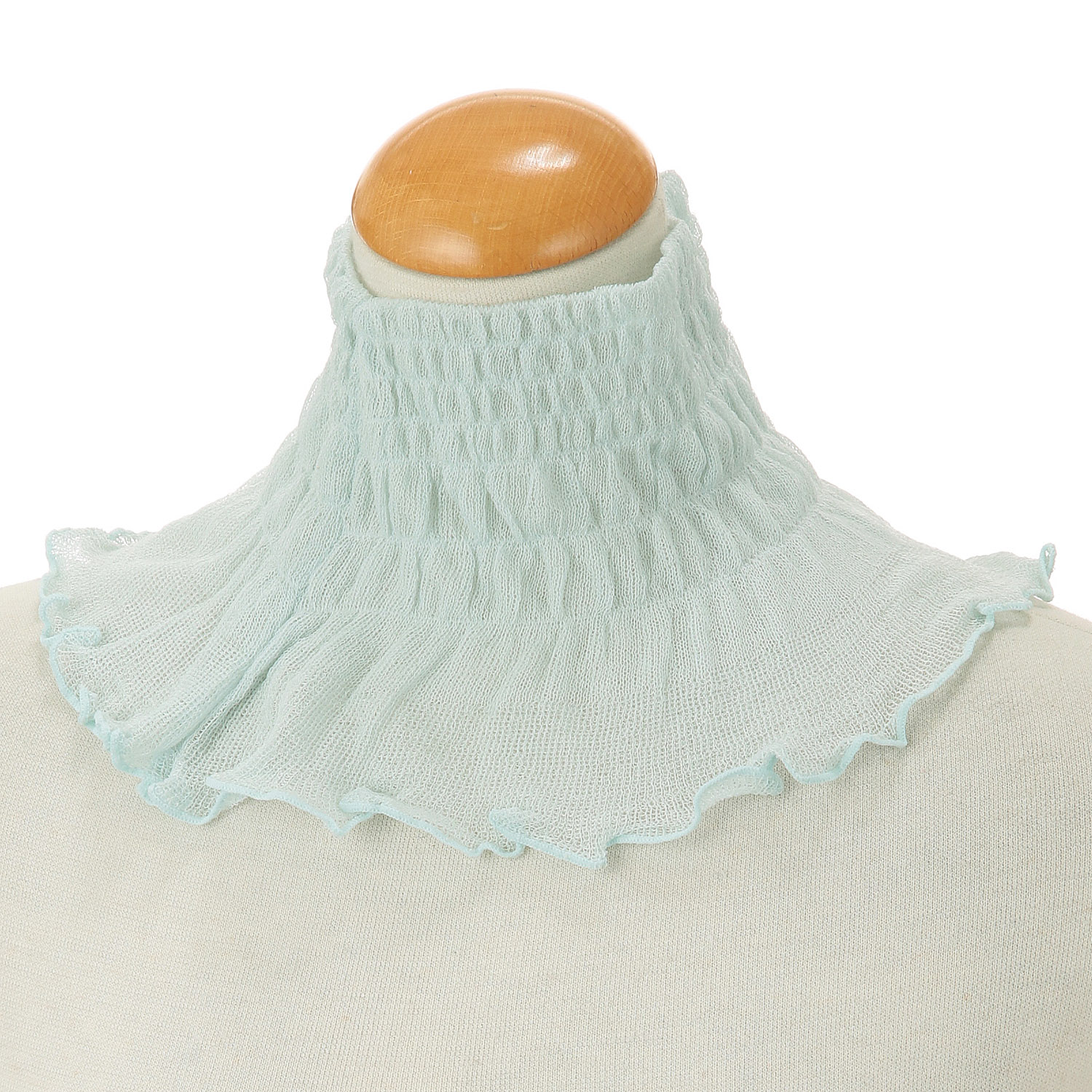 日本製 ネックカバー無地 春夏素材 - 画像1