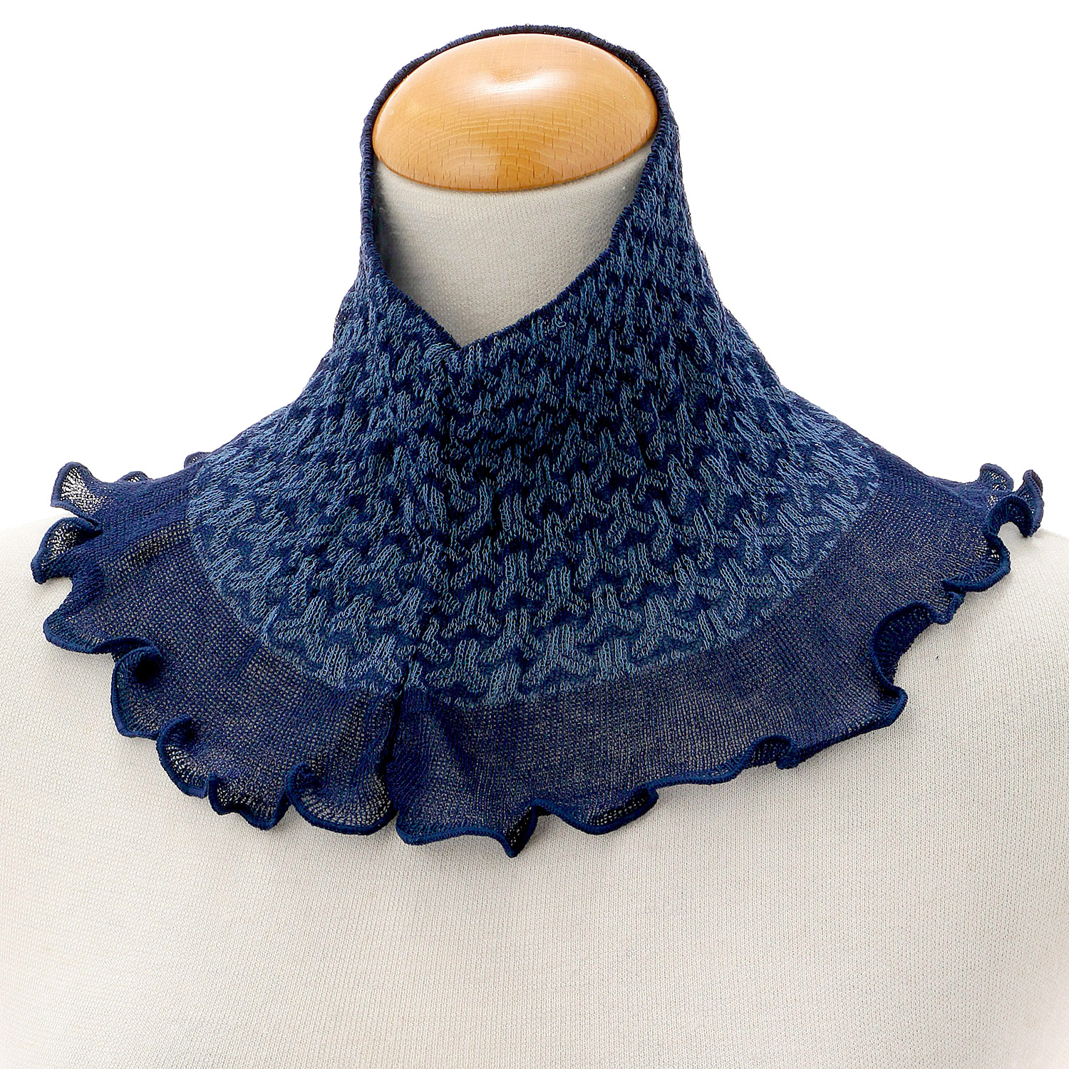 日本製 ネックカバー亀甲柄 春夏素材 - 画像1