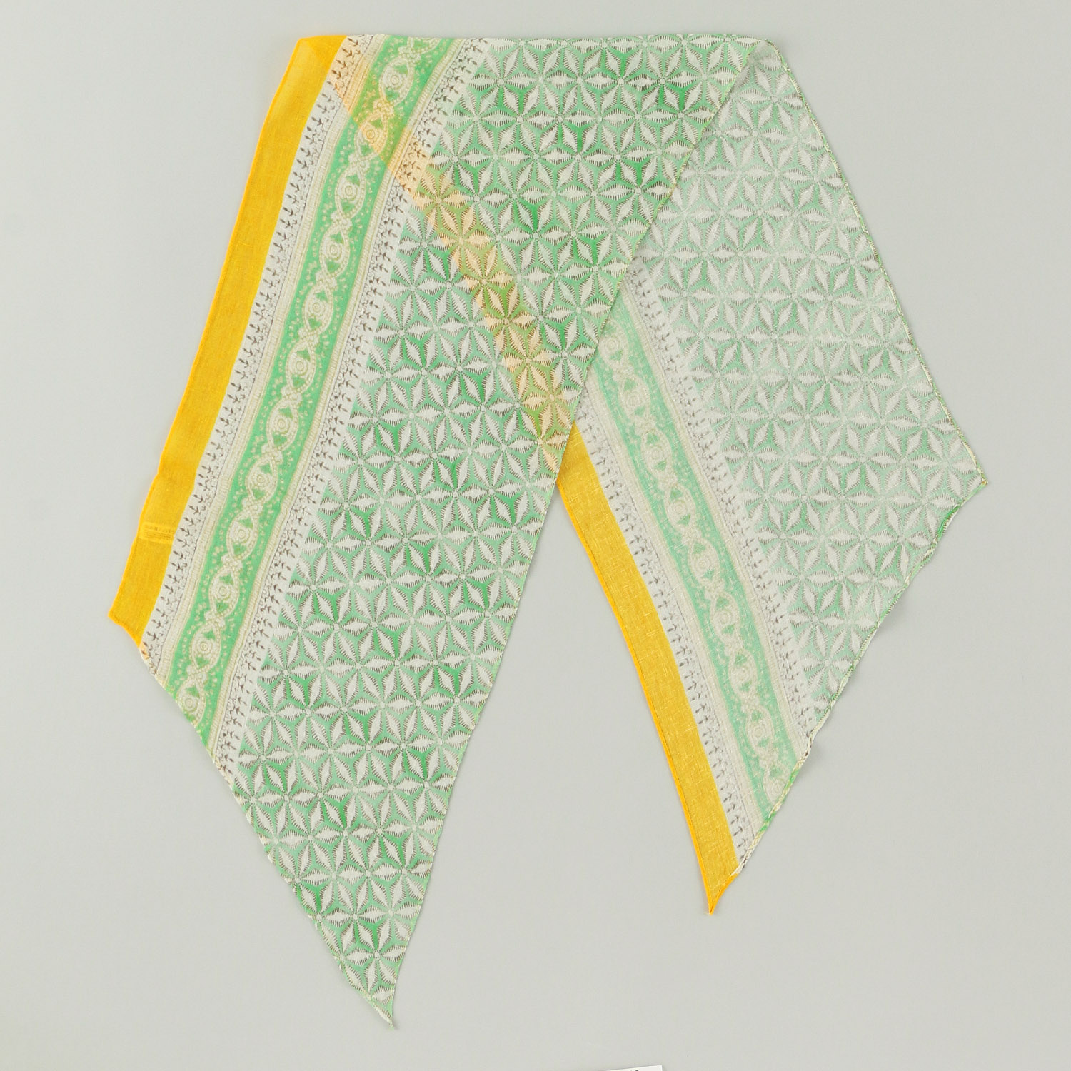 UV剣先リネンコットンストール エスニック柄 - 画像4