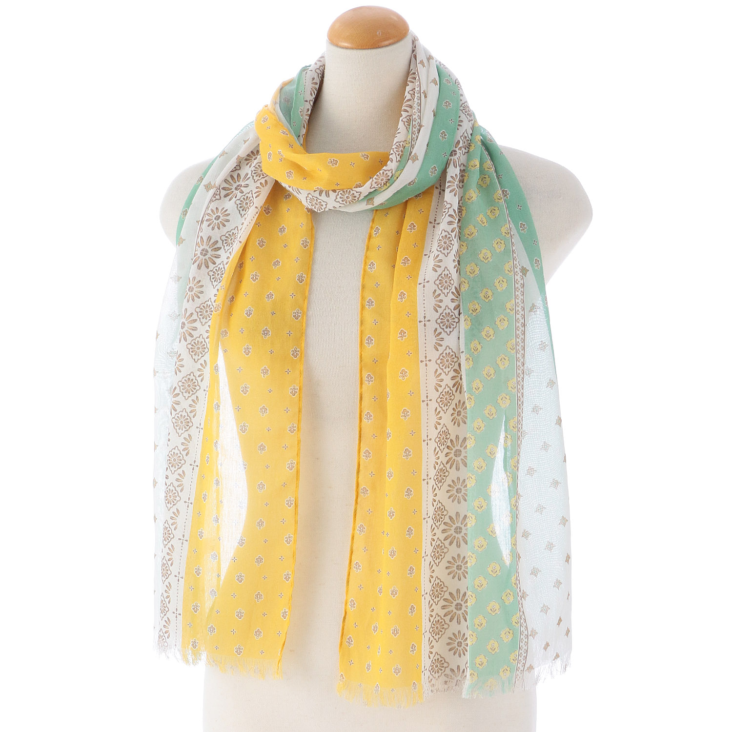 コットン細UVストール プロバンス柄 - 画像1