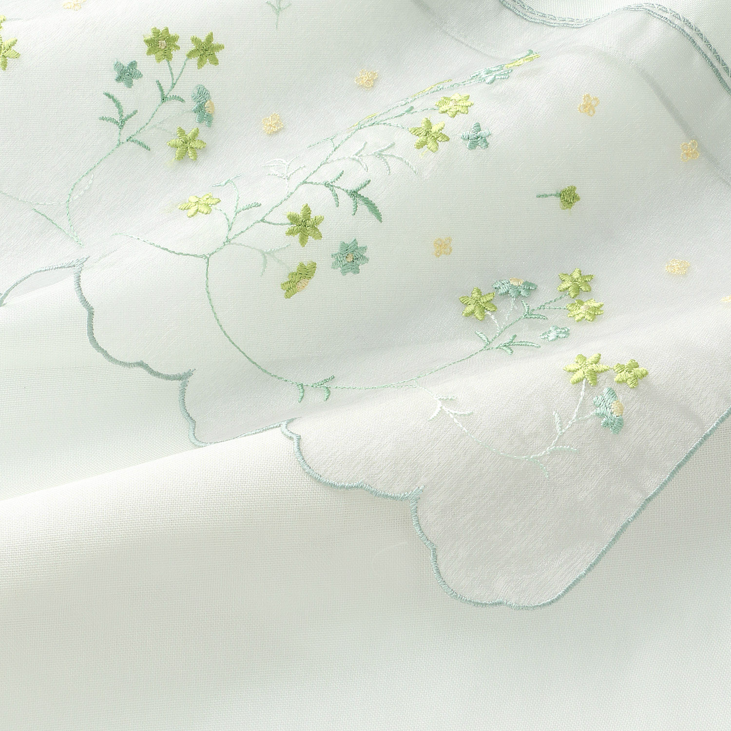 オーガンジー刺繍ストール レースフラワー - 画像6