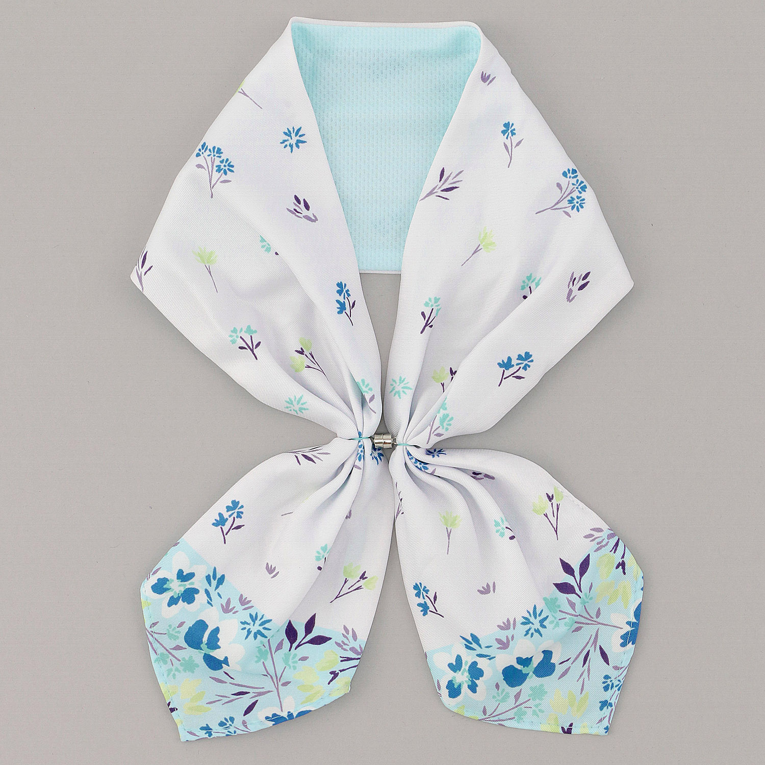 ひんやりワンタッチスカーフ 花柄 - 画像3