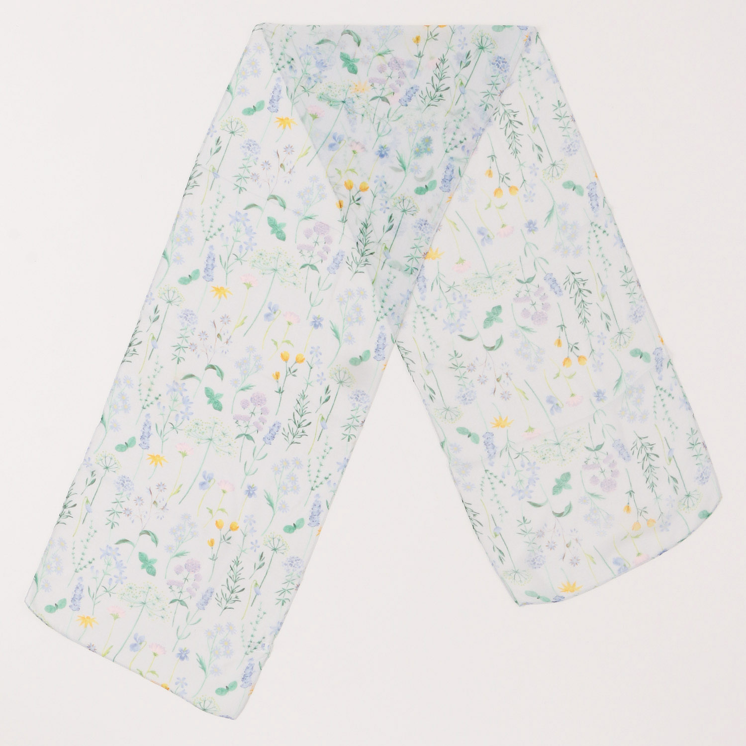 【ピンク終了】インド製 シルク混花柄プリントストール - 画像4