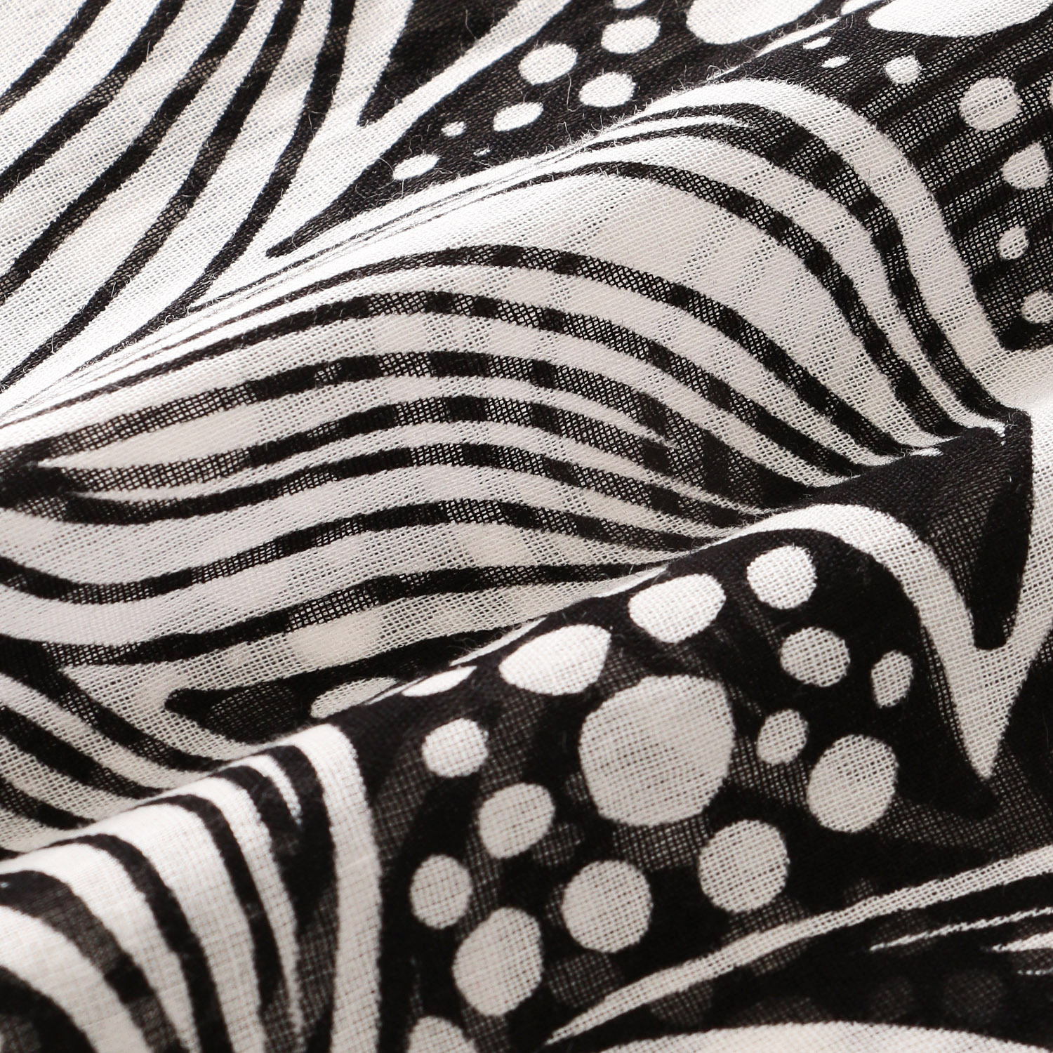 インド製 モノトーン柄プリントストール - 画像6