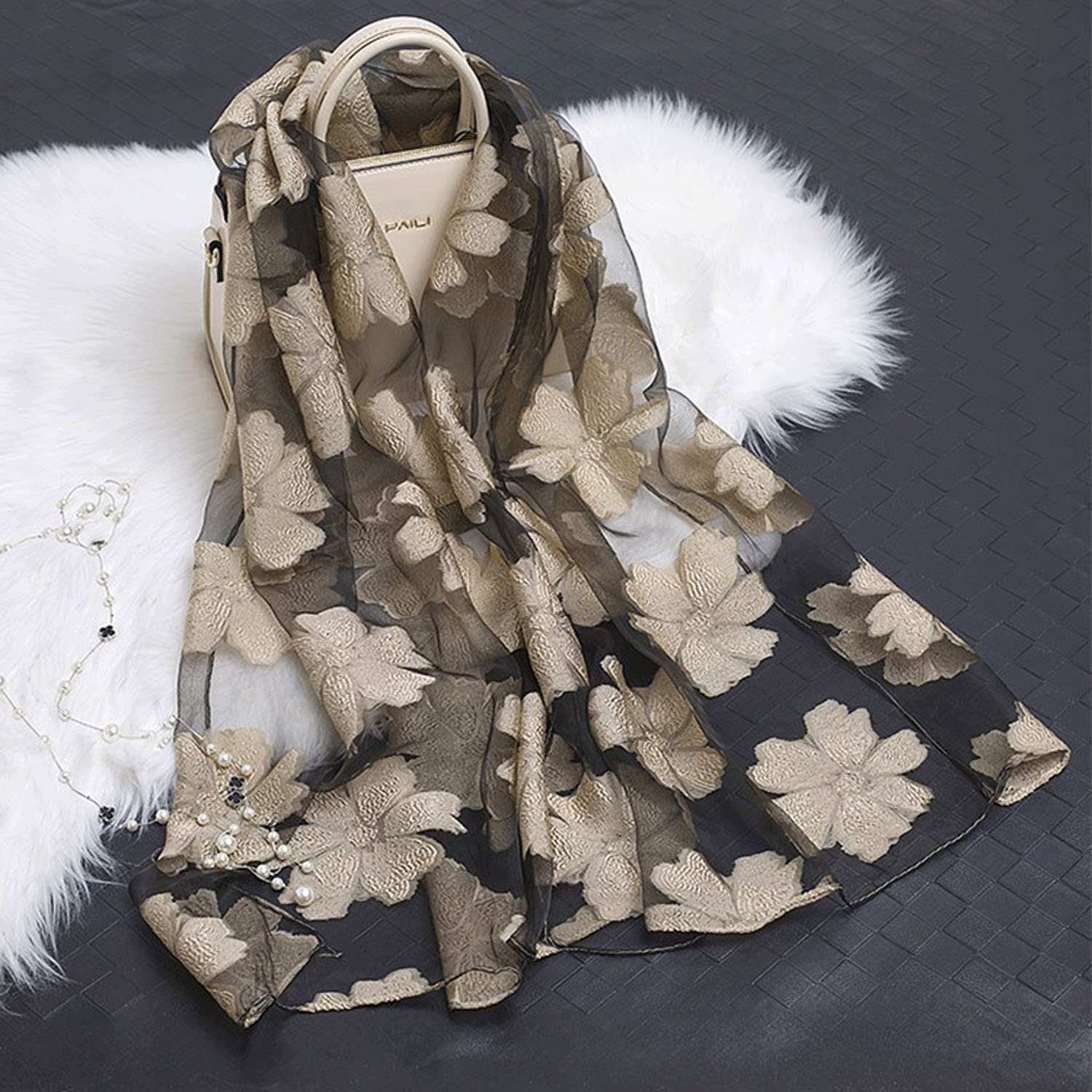 オーガンジーフラワーストール