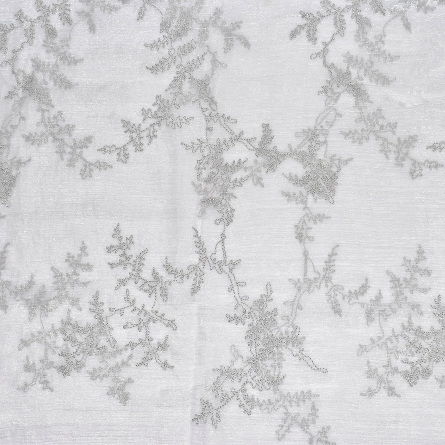 ポリエステルオーガンジーストール リーフ刺繍 - 画像5