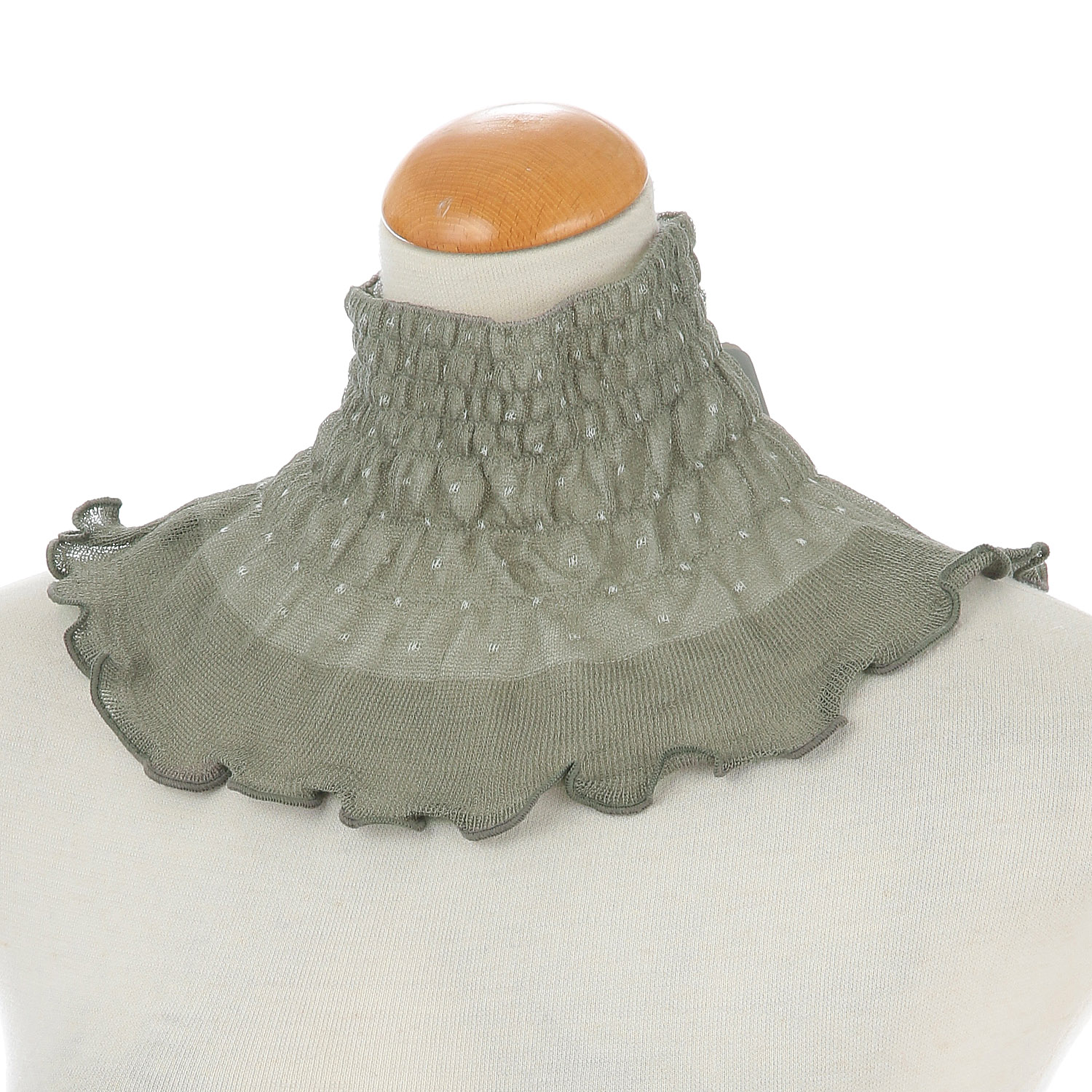 日本製ネックカバー ドット 春夏素材 - 画像3