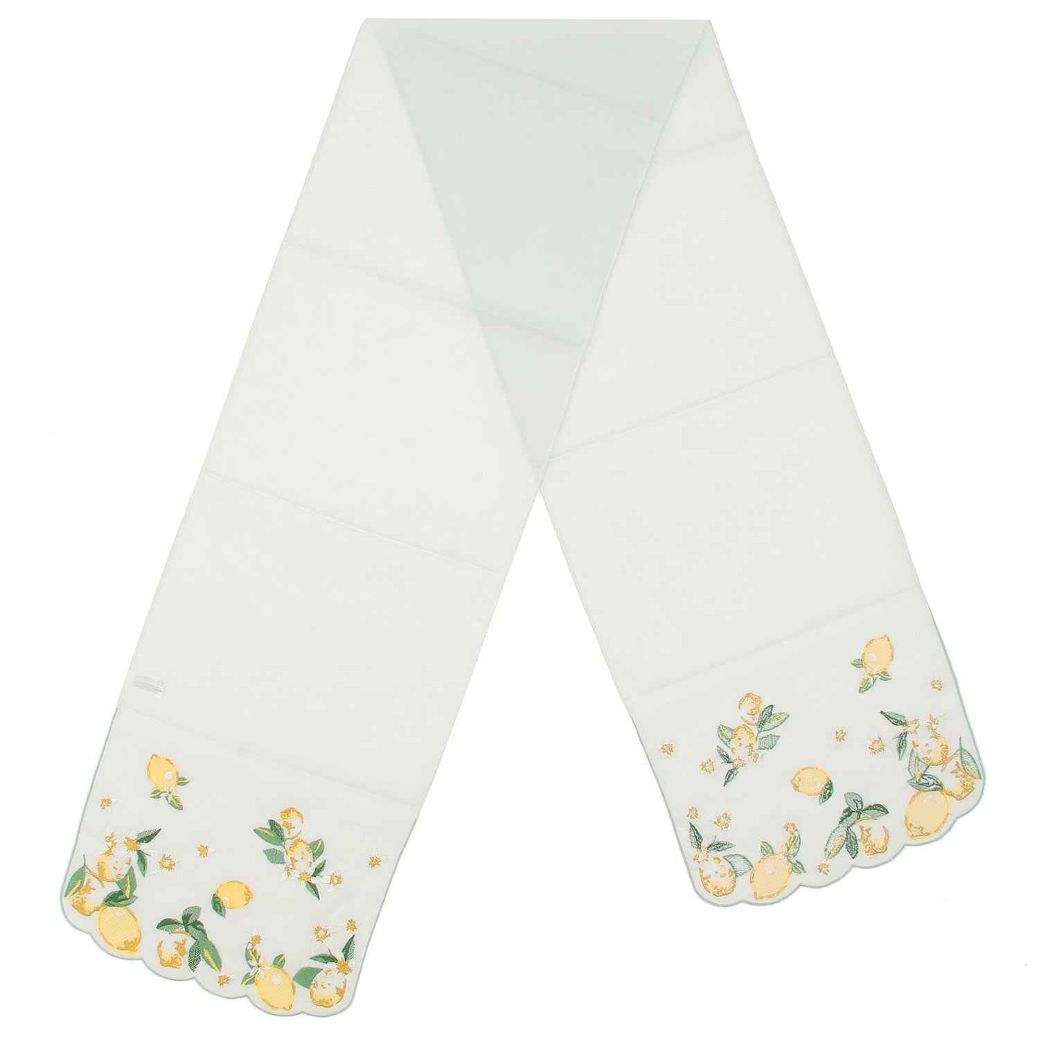 【ストロベリー終了】スカラップ刺繍ストール フルーツ柄 - 画像4