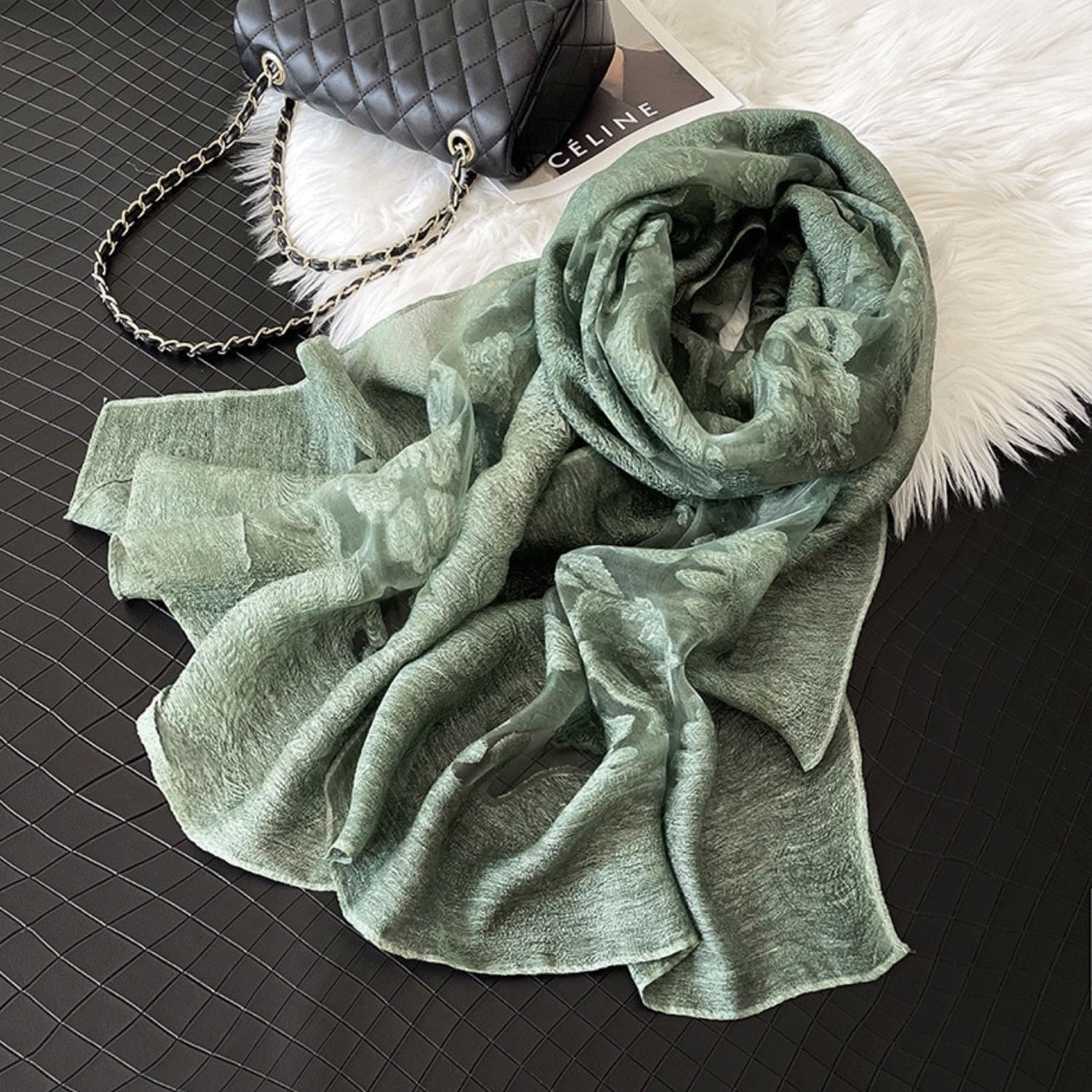 カラーオーガンジーストール - 画像6