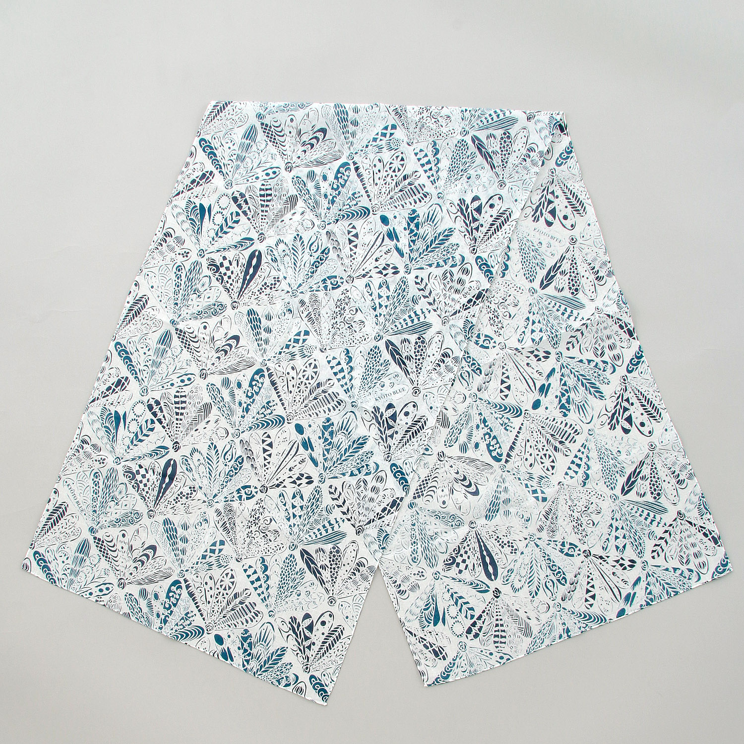 日本製 KYOTO BLUE ガーゼチーフ - 画像4