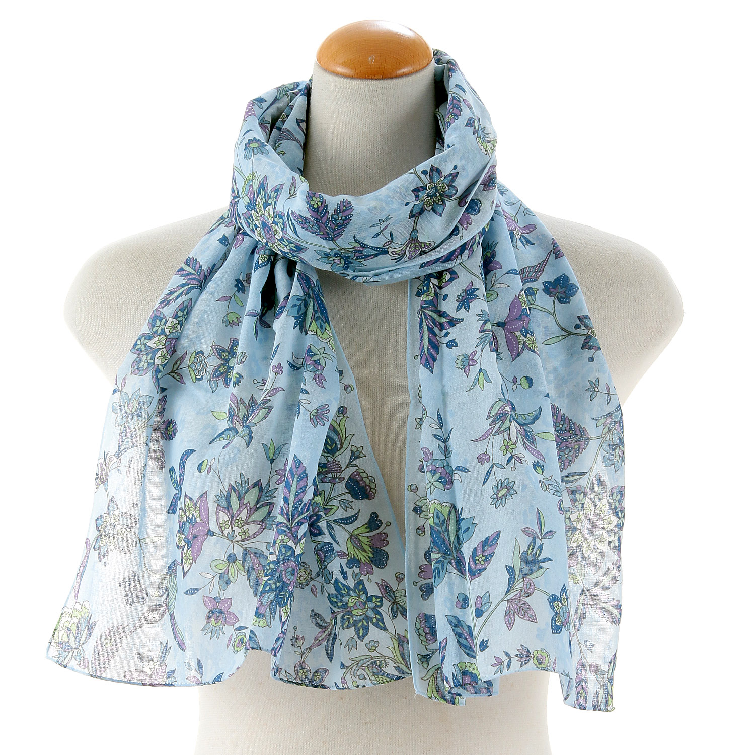 日本製 ガーゼチーフ 更紗 - 画像1