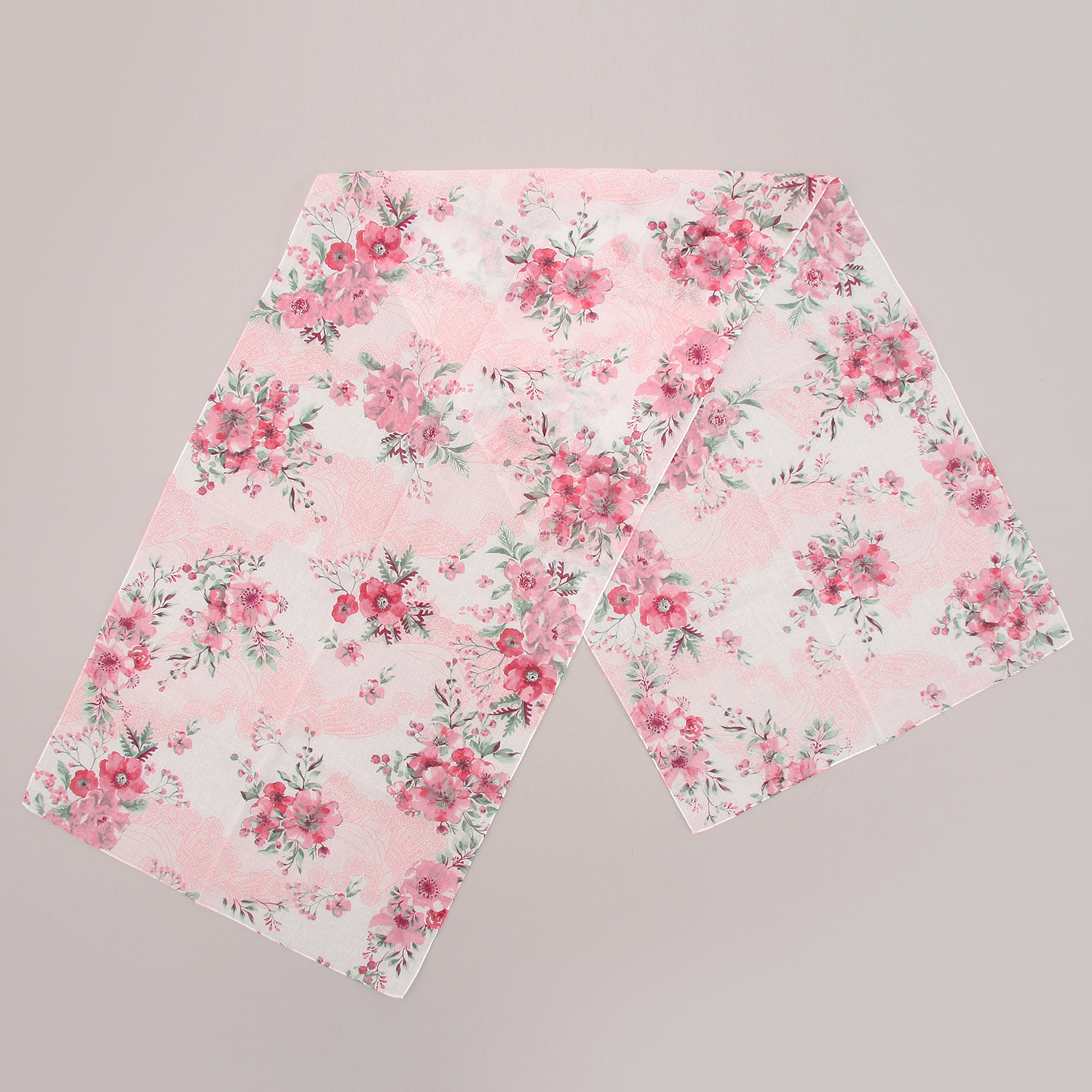 日本製 ガーゼチーフ フラワーレース - 画像2