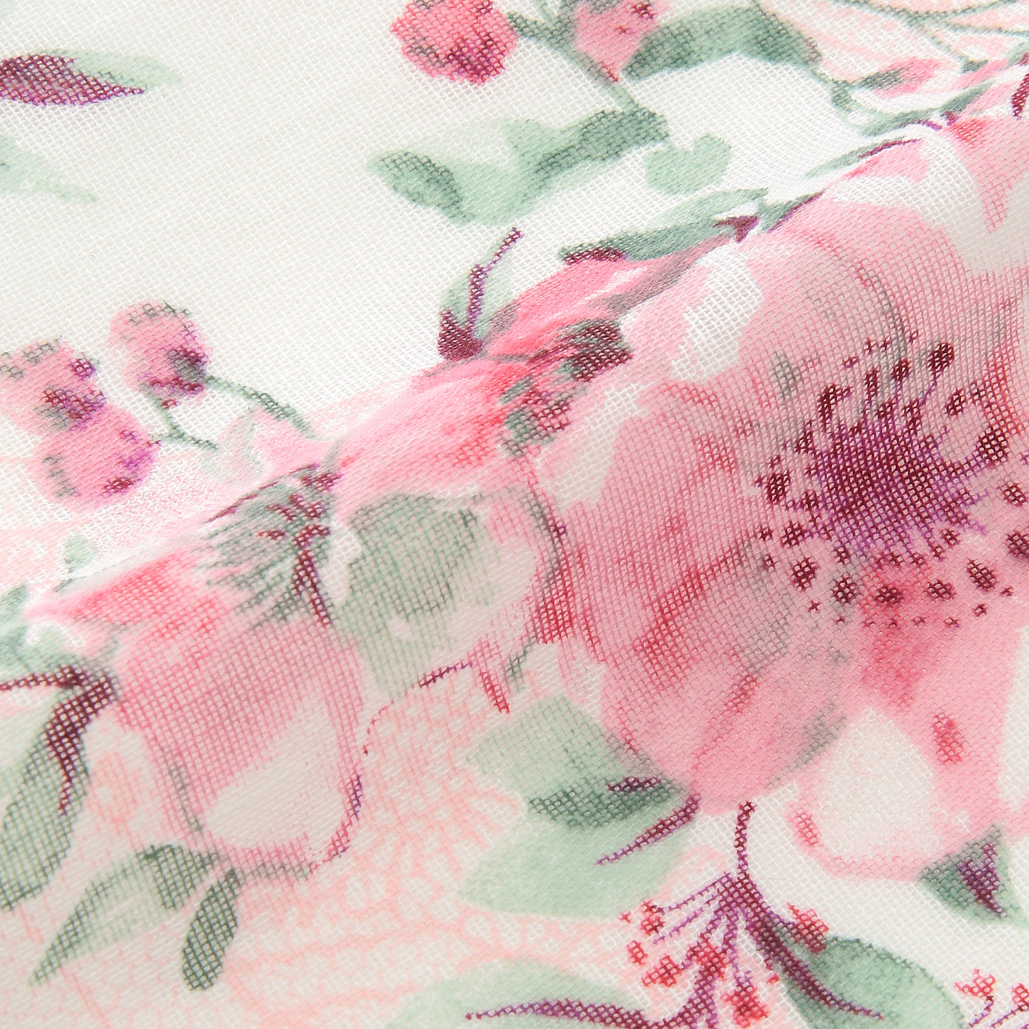 日本製 ガーゼチーフ フラワーレース - 画像3