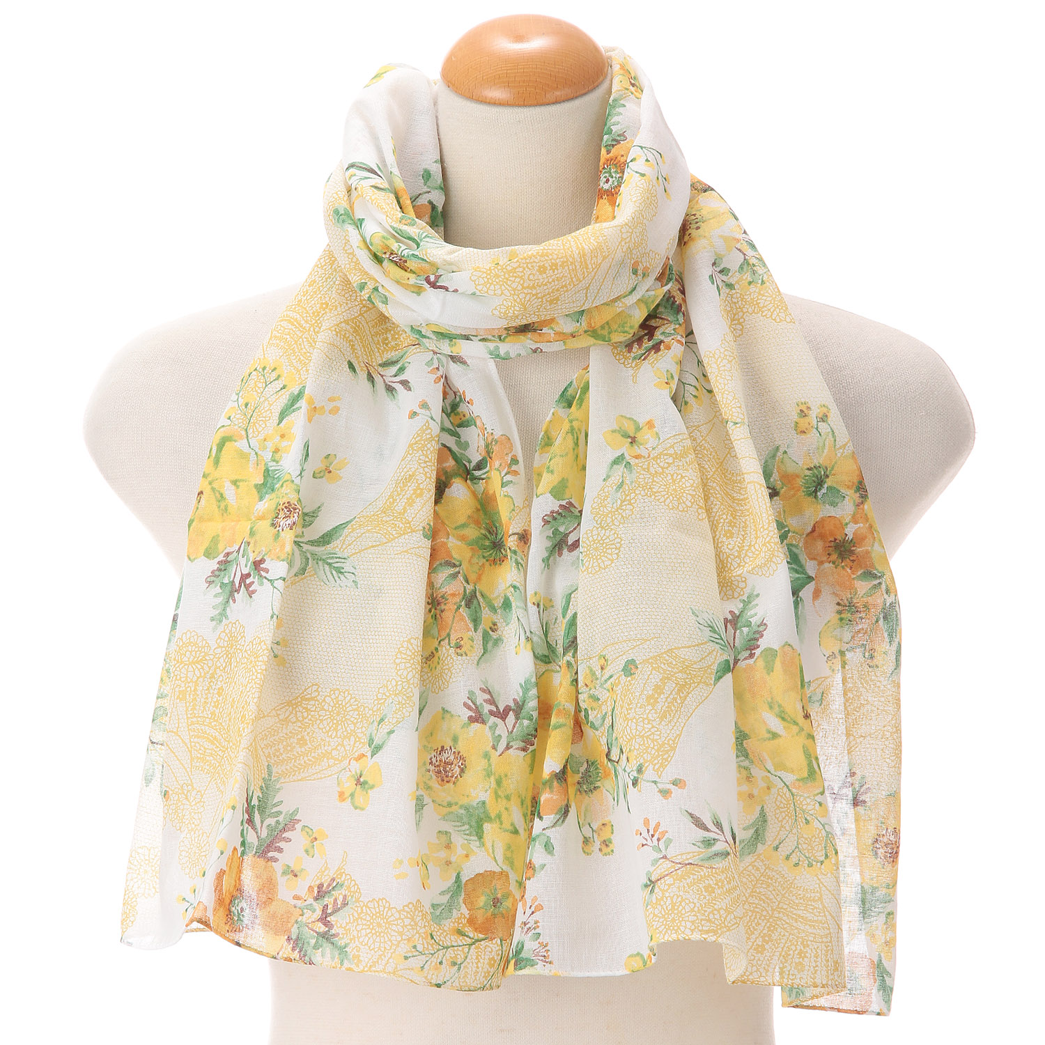 日本製 ガーゼチーフ フラワーレース - 画像4