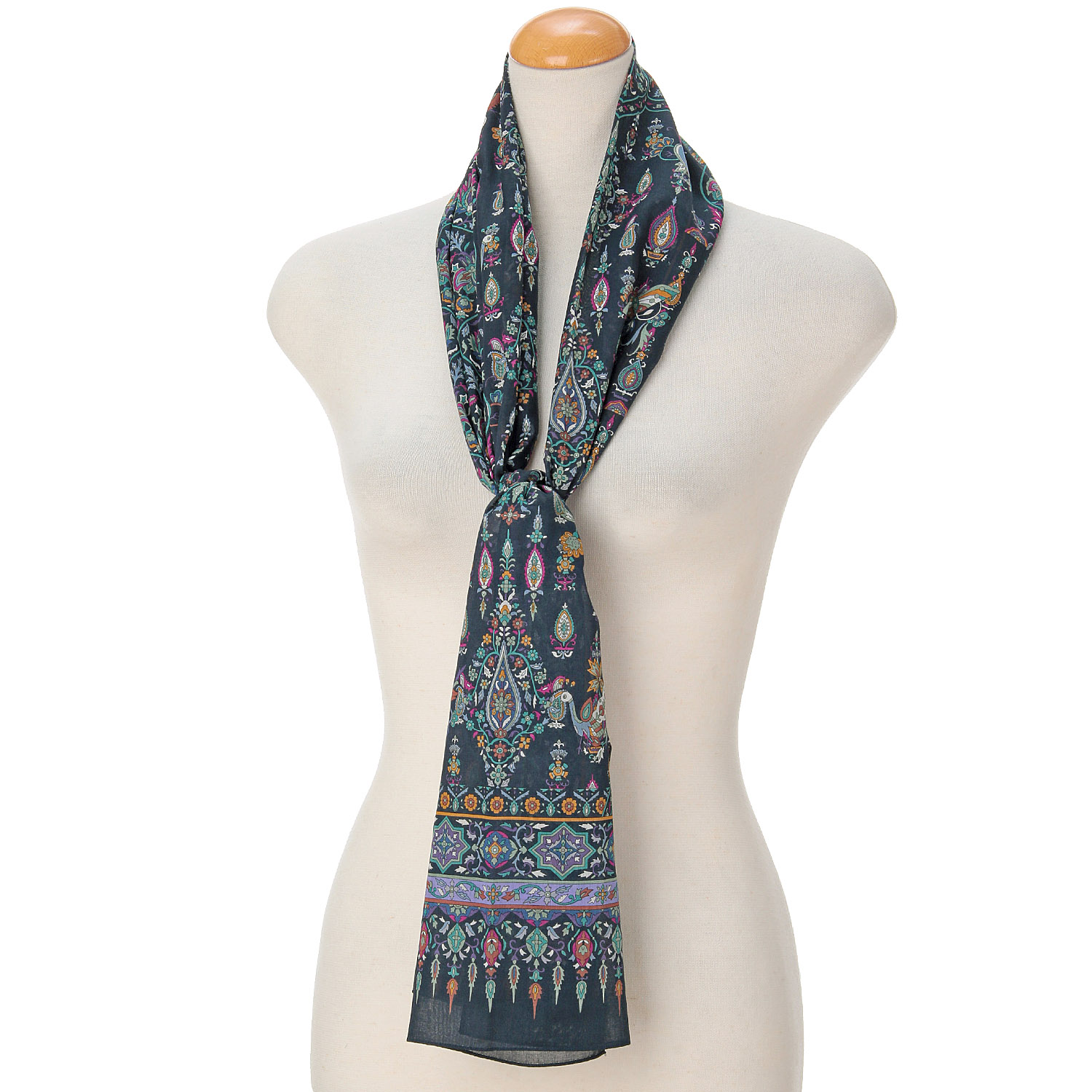 日本製 綿ロングススカーフ カトマンドゥ - 画像4