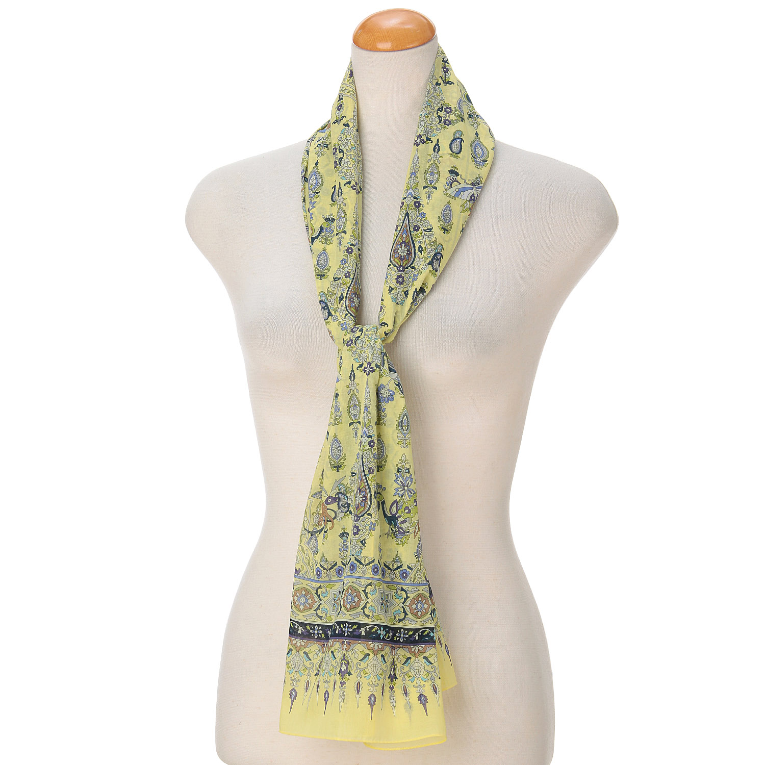 日本製 綿ロングススカーフ カトマンドゥ - 画像1