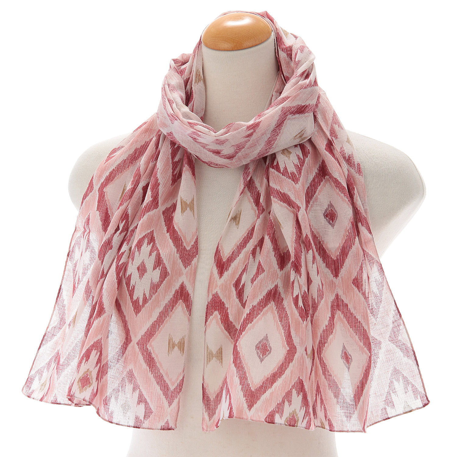 日本製 ガーゼチーフ 絣 - 画像1